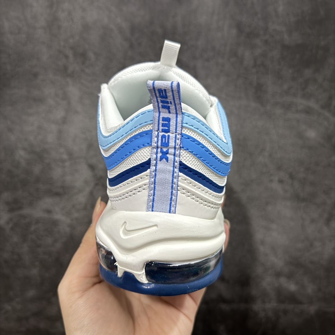 图片[4]-【纯原版】NK Air Max 97 OG 复古运动跑步鞋 白蓝 FN6957-100 原装批次子弹 拆解原鞋开发 打造全市场最强版本子弹 这里只对比原鞋原厂TPU反光材料 市场首家原模原气垫 拒绝套用公底原档案Swoosh电绣 卡色匹配原版 尺码：36 36.5 37.5 38 38.5 39 40 40.5 41 42 42.5 43 44 44.5 45-选品中心