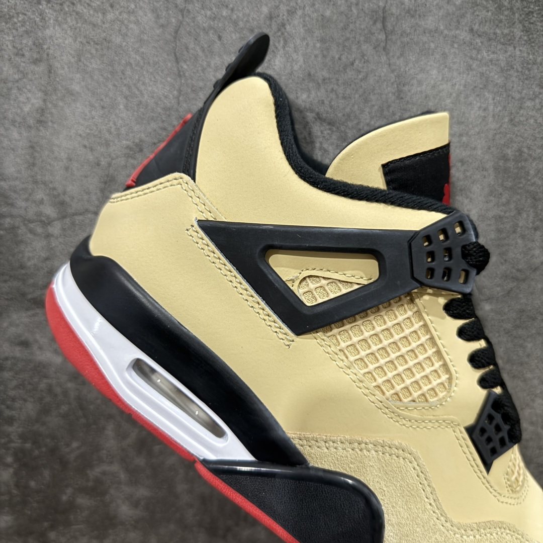 图片[6]-【纯原F版】Air Jordan AJ4 Retro 卡其黑 原楦原纸板同源开发 完美呈现乔4的版型 内侧正确双色网格 还原细节 正确气垫颜色 正确网格工艺 正确拉帮工艺 全鞋原装材料制作 原档案原模具打造 货号：IH2094 200 尺码：36-48.5-选品中心