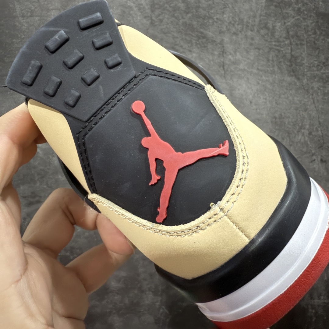 图片[9]-【纯原F版】Air Jordan AJ4 Retro 卡其黑 原楦原纸板同源开发 完美呈现乔4的版型 内侧正确双色网格 还原细节 正确气垫颜色 正确网格工艺 正确拉帮工艺 全鞋原装材料制作 原档案原模具打造 货号：IH2094 200 尺码：36-48.5-选品中心