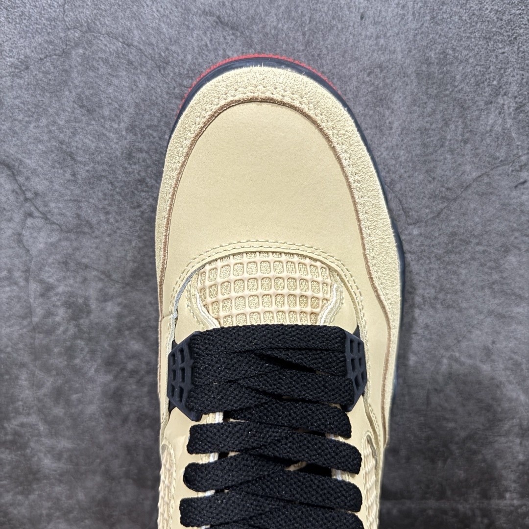 图片[4]-【纯原F版】Air Jordan AJ4 Retro 卡其黑 原楦原纸板同源开发 完美呈现乔4的版型 内侧正确双色网格 还原细节 正确气垫颜色 正确网格工艺 正确拉帮工艺 全鞋原装材料制作 原档案原模具打造 货号：IH2094 200 尺码：36-48.5-选品中心