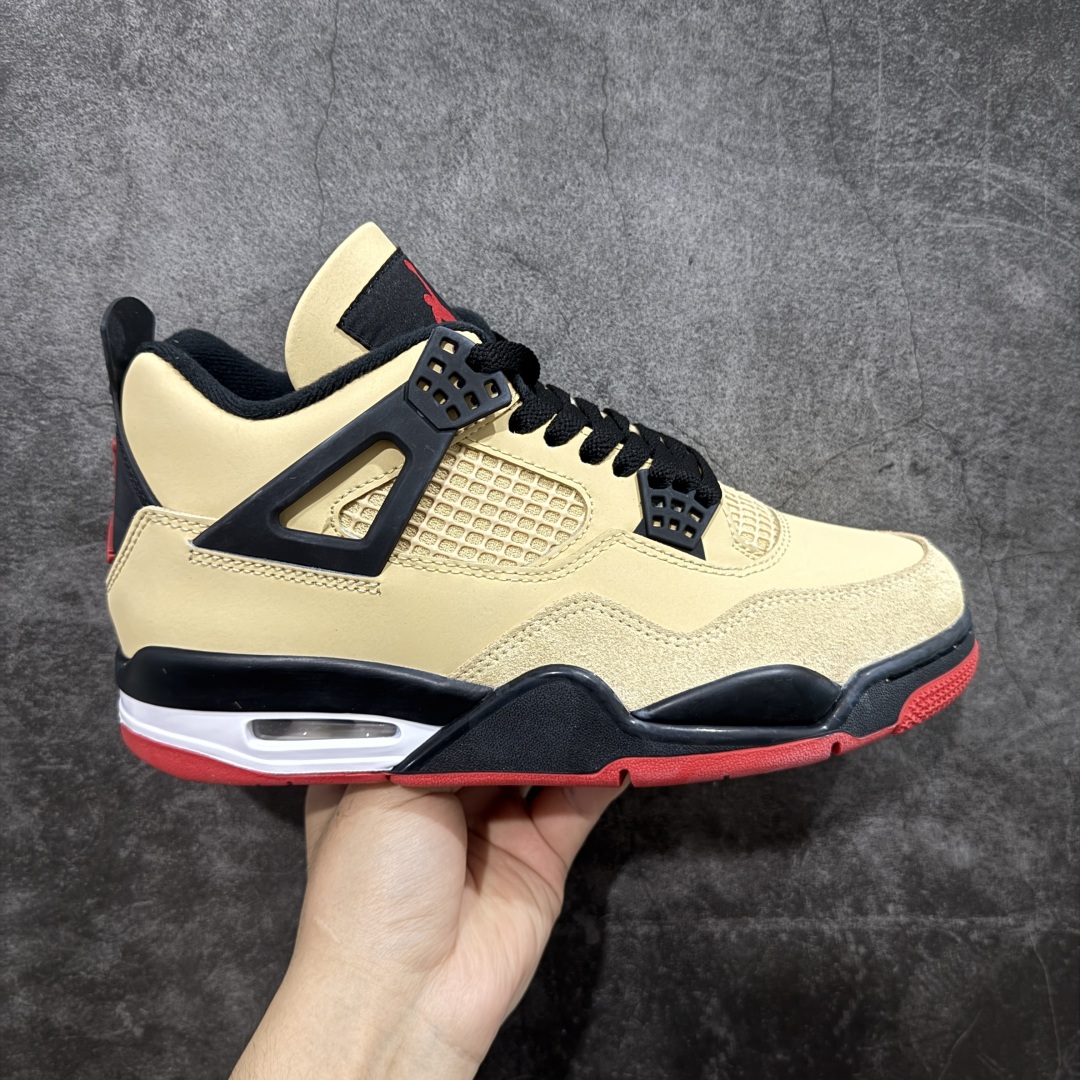 【纯原F版】Air Jordan AJ4 Retro 卡其黑 原楦原纸板同源开发 完美呈现乔4的版型 内侧正确双色网格 还原细节 正确气垫颜色 正确网格工艺 正确拉帮工艺 全鞋原装材料制作 原档案原模具打造 货号:IH2094 200 尺码:36-48.5-选品中心