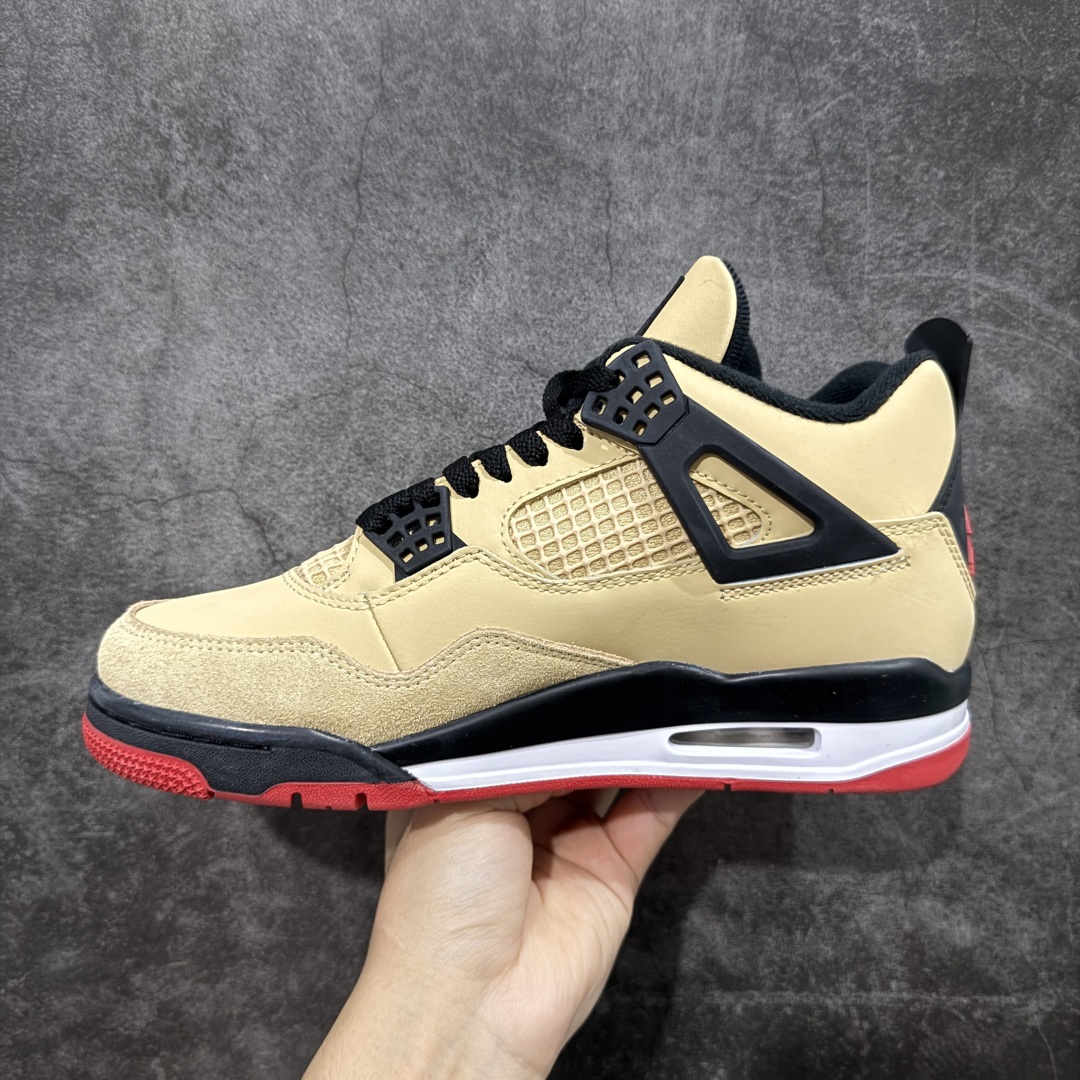 图片[2]-【纯原F版】Air Jordan AJ4 Retro 卡其黑 原楦原纸板同源开发 完美呈现乔4的版型 内侧正确双色网格 还原细节 正确气垫颜色 正确网格工艺 正确拉帮工艺 全鞋原装材料制作 原档案原模具打造 货号：IH2094 200 尺码：36-48.5-选品中心
