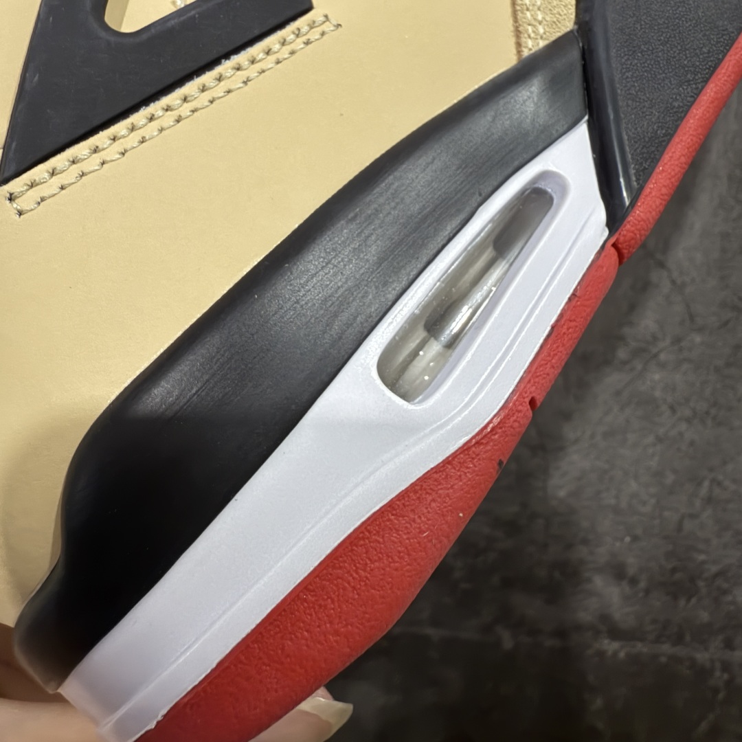 图片[2]-【纯原F版】Air Jordan AJ4 Retro 卡其黑 原楦原纸板同源开发 完美呈现乔4的版型 内侧正确双色网格 还原细节 正确气垫颜色 正确网格工艺 正确拉帮工艺 全鞋原装材料制作 原档案原模具打造 货号：IH2094 200 尺码：36-48.5-选品中心