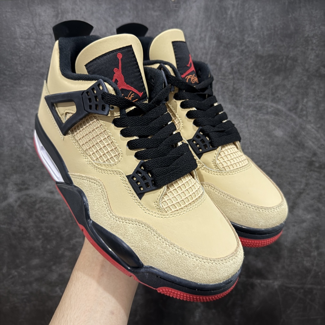 【纯原F版】Air Jordan AJ4 Retro 卡其黑 原楦原纸板同源开发 完美呈现乔4的版型 内侧正确双色网格 还原细节 正确气垫颜色 正确网格工艺 正确拉帮工艺 全鞋原装材料制作 原档案原模具打造 货号:IH2094 200 尺码:36-48.5-选品中心