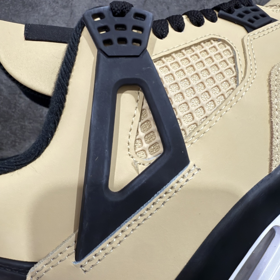图片[3]-【纯原F版】Air Jordan AJ4 Retro 卡其黑 原楦原纸板同源开发 完美呈现乔4的版型 内侧正确双色网格 还原细节 正确气垫颜色 正确网格工艺 正确拉帮工艺 全鞋原装材料制作 原档案原模具打造 货号：IH2094 200 尺码：36-48.5-选品中心