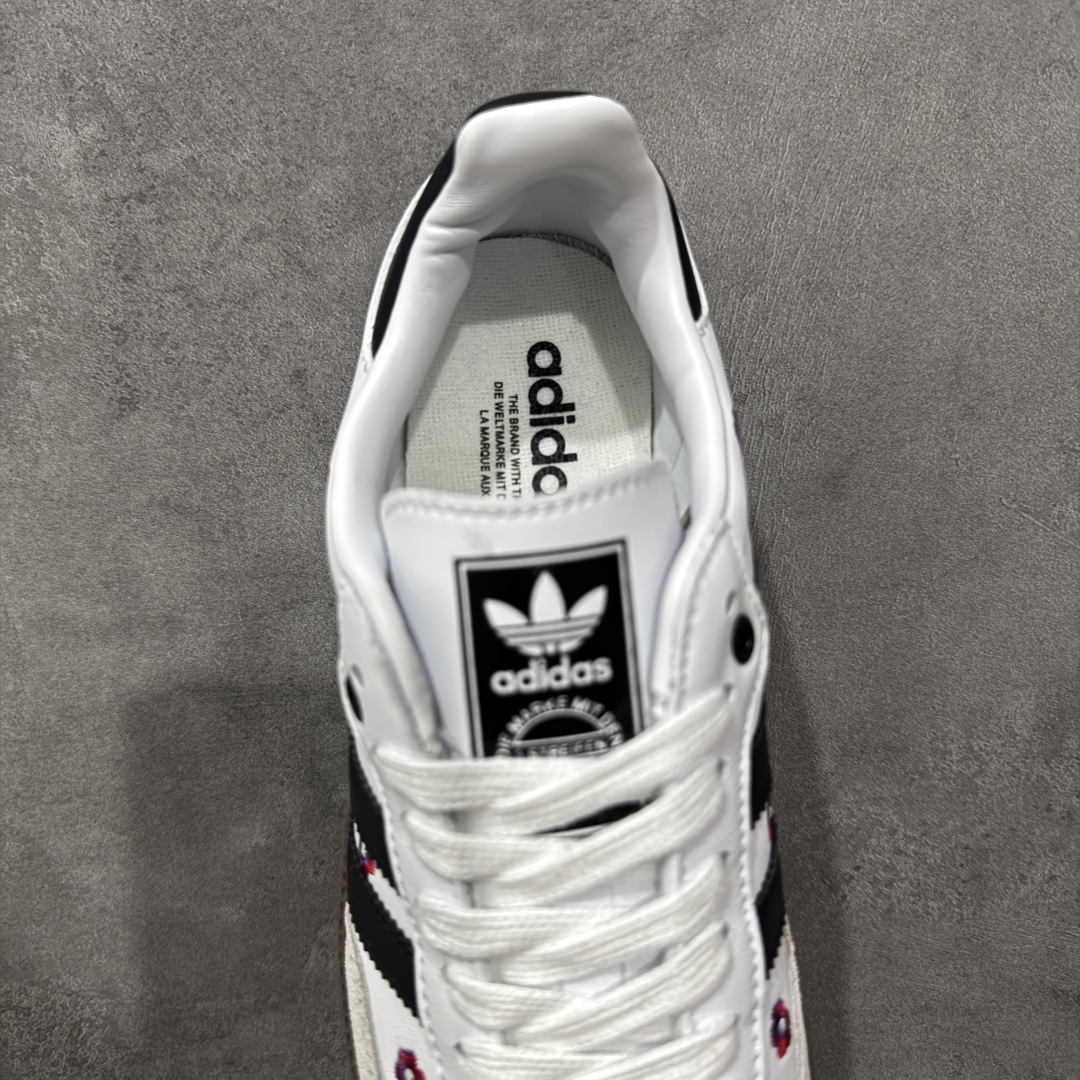 图片[8]-【定制版】Adidas originals Samba OG 灰白小花 此款以简约大方的造型设计，给人以随性休闲的时尚格调，穿着舒适轻便，运动灵活自如，蓝满足日常个性穿搭。 货号：IF4391 尺码：35 36 36.5 37 38 38.5 39 40-选品中心