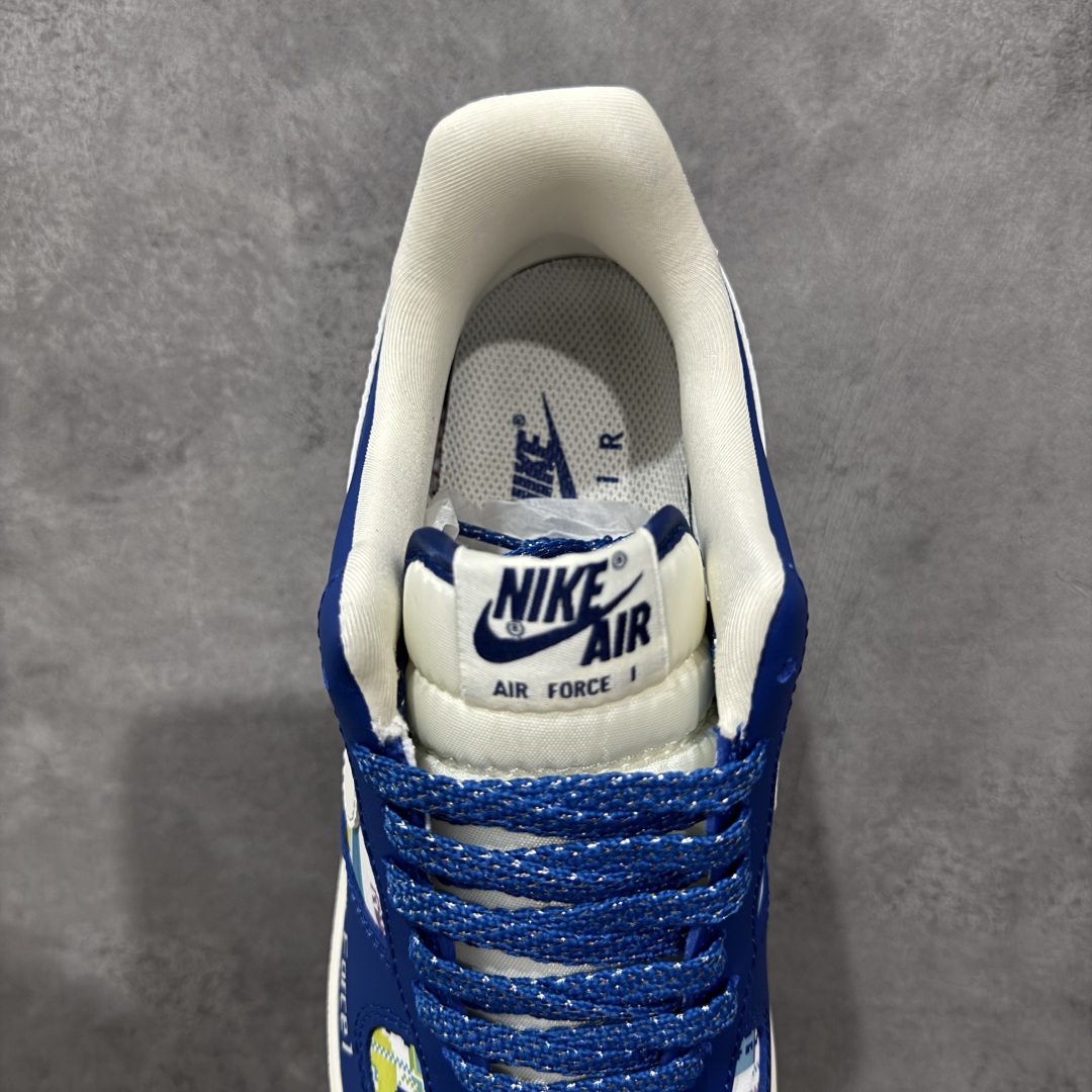 图片[8]-【定制版】Nike Air Force 1\’07 Low 耐克联名 双拼蓝白勾 空军一号低帮休闲板鞋  #原楦头原纸板 原装鞋盒 定制五金配件 内置全掌气垫 原厂鞋底 货号：KJ1688-009  尺码：36 36.5 37.5 38 38.5 39 40 40.5 41 42 42.5 43 44 44.5 45-选品中心
