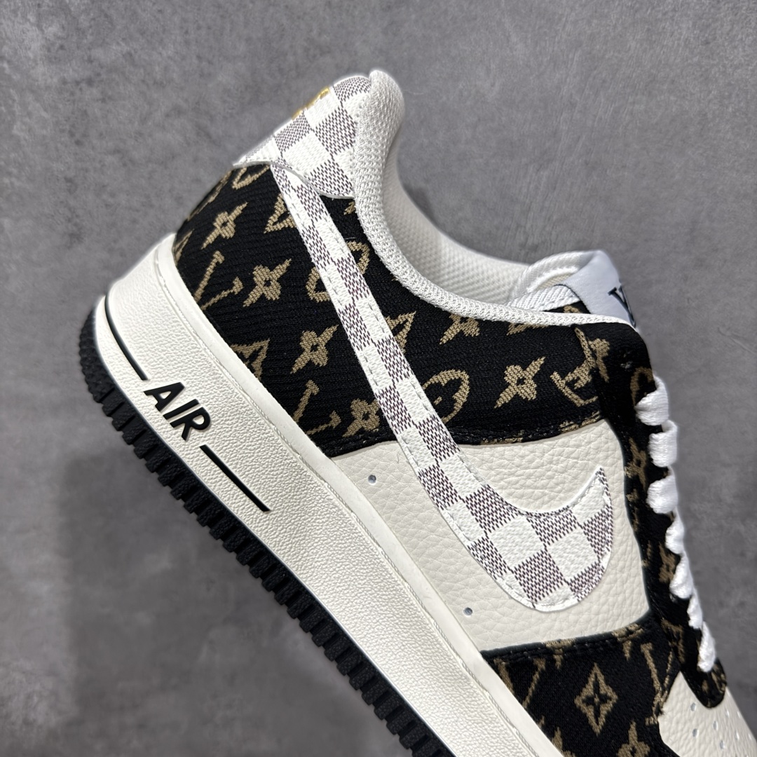 图片[7]-【定制版】Nike Air Force 1\’07 Low LV联名 黑金织布 空军一号低帮休闲板鞋  #原楦头原纸板 原装鞋盒 原厂鞋底 超高清洁度 细节完美 货号：BZ6880-104  尺码：36 36.5 37.5 38 38.5 39 40 40.5 41 42 42.5 43 44 44.5 45-选品中心