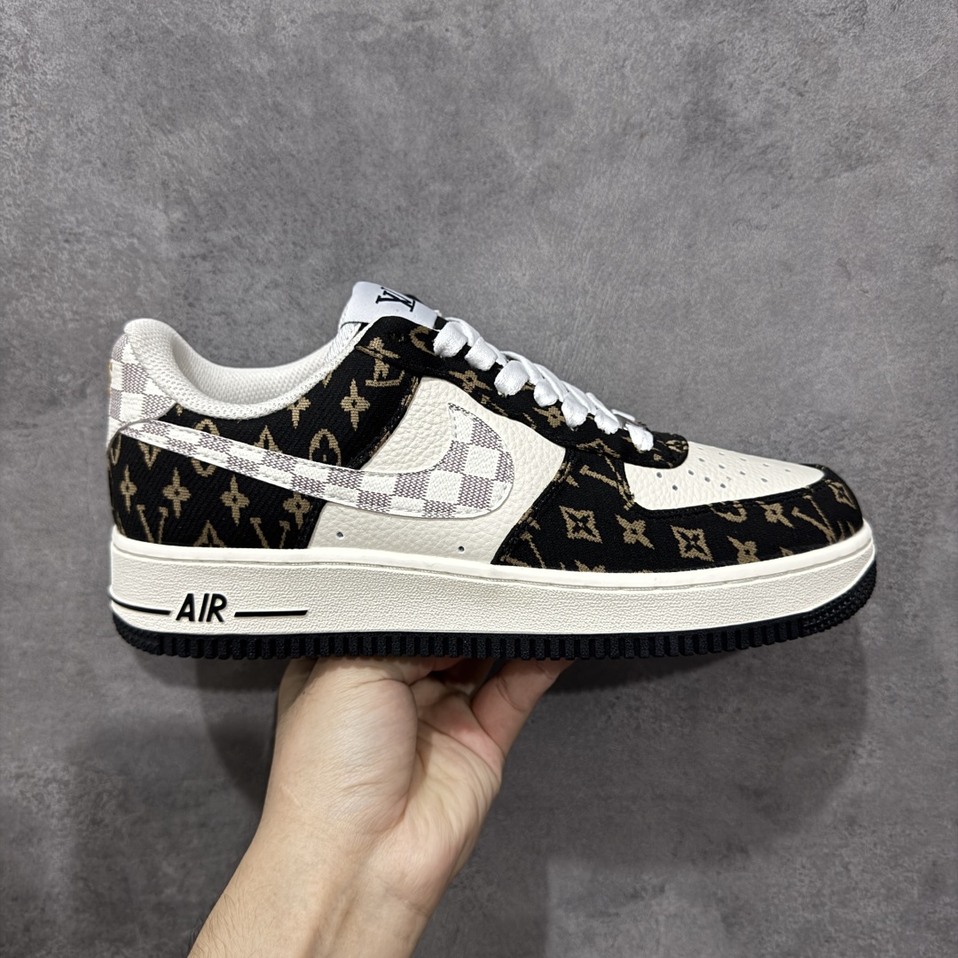 【定制版】Nike Air Force 1\'07 Low LV联名 黑金织布 空军一号低帮休闲板鞋  #原楦头原纸板 原装鞋盒 原厂鞋底 超高清洁度 细节完美 货号:BZ6880-104  尺码:36 36.5 37.5 38 38.5 39 40 40.5 41 42 42.5 43 44 44.5 45-选品中心