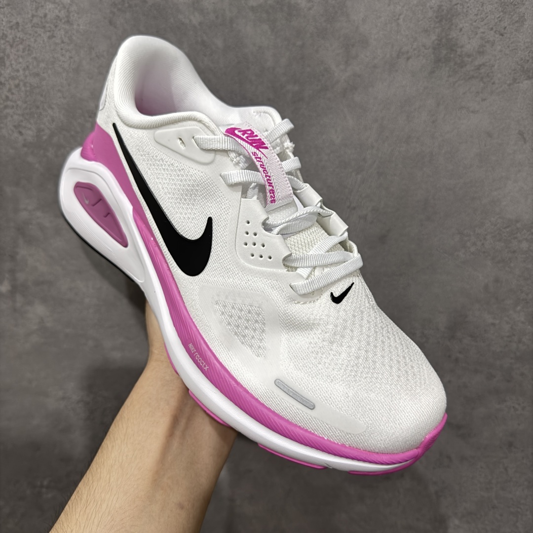 图片[3]-【纯原版】Nike Air Zoom Structure 26 耐克减震防滑舒适跑鞋 HJ1102-800 专为热爱跑步、追求稳定与缓震效果的跑者精心设计，无论是长距离慢跑、日常训练还是休闲穿搭，它都能完美契合您的需求。这款跑鞋延续了耐克在稳定类跑鞋上的深厚积淀，结合了品牌最成熟的稳定性支撑设计与柔软顺滑、回弹出色的缓震系统，标志着这一系列在稳定跑鞋领域迈入全新阶段‌。  尺码：36-45半 编码：FSB230240-选品中心