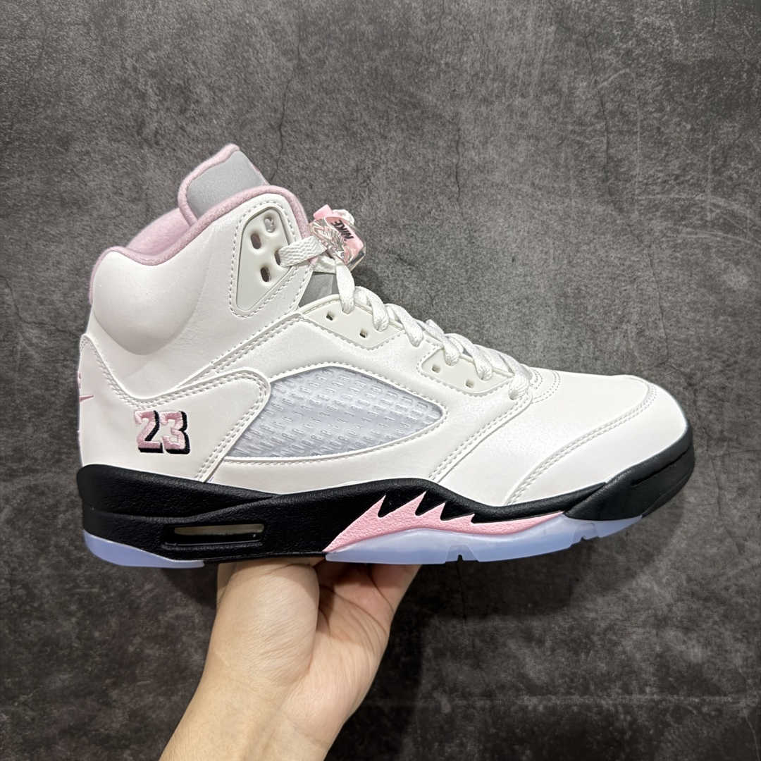  
【纯原】Air Jordan 5  Medium Soft Pink  AJ5乔5 文化篮球鞋白粉 