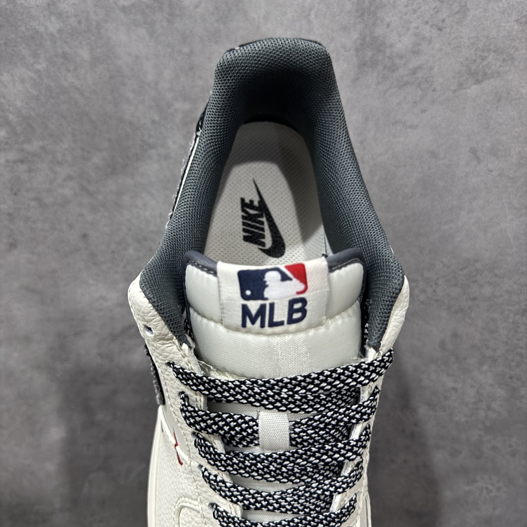 图片[8]-【定制版】Nike Air Force 1\’07 Low MLB联名 红蓝双勾米灰 空军一号低帮休闲板鞋  #原楦头原纸板 原装鞋盒 定制五金配件 内置全掌气垫 原厂鞋底 货号：QW5606-264  尺码：36 36.5 37.5 38 38.5 39 40 40.5 41 42 42.5 43 44 44.5 45-选品中心