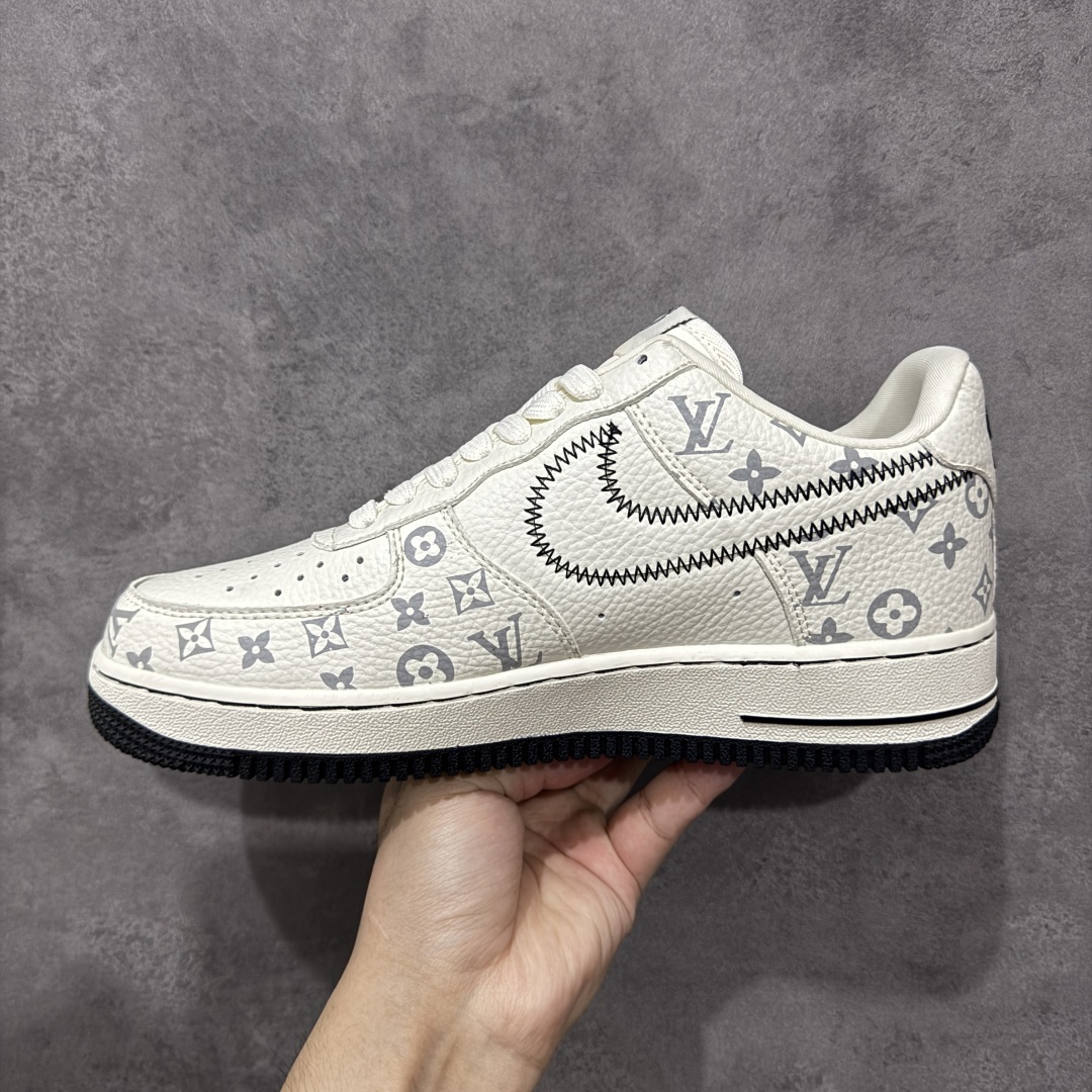 定制版Nike Air Force 1'07 Low LV联名 米白黑线 空军一号低帮休闲板鞋 SC0601-557