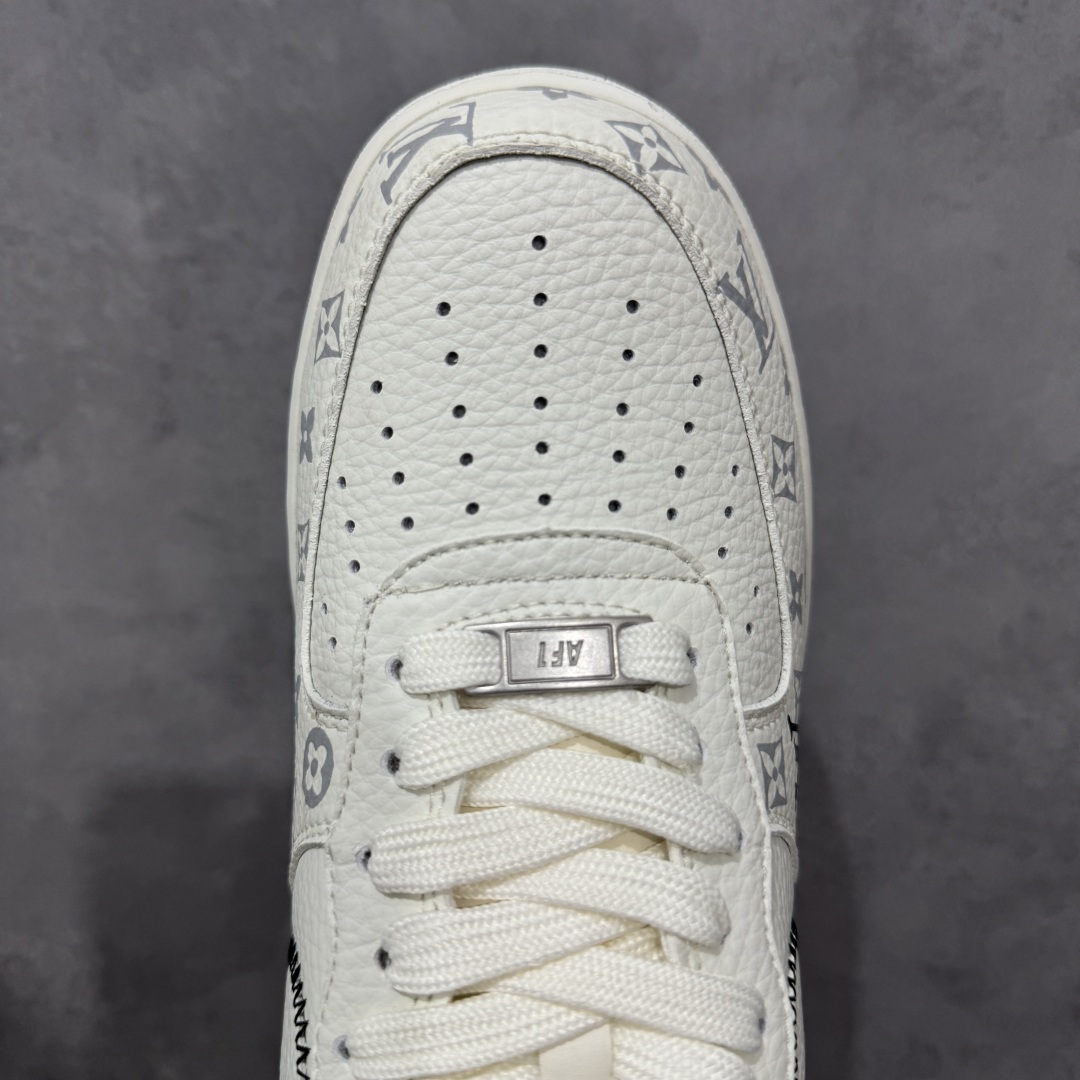 定制版Nike Air Force 1'07 Low LV联名 米白黑线 空军一号低帮休闲板鞋 SC0601-557