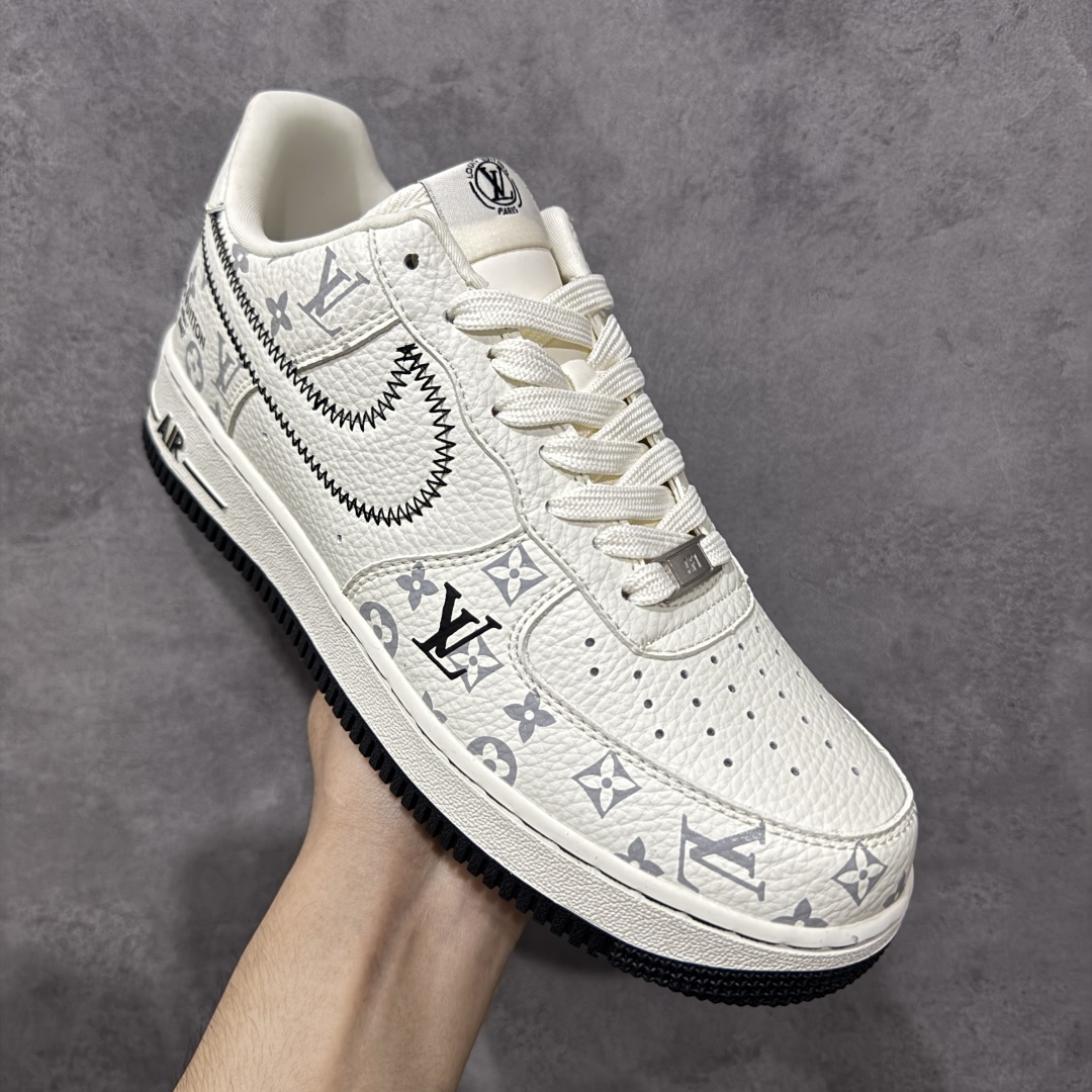 定制版Nike Air Force 1'07 Low LV联名 米白黑线 空军一号低帮休闲板鞋 SC0601-557