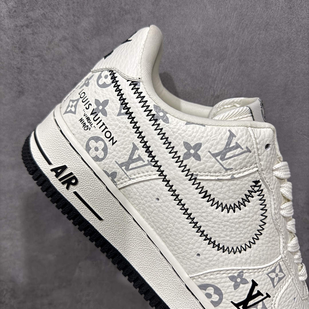 定制版Nike Air Force 1'07 Low LV联名 米白黑线 空军一号低帮休闲板鞋 SC0601-557