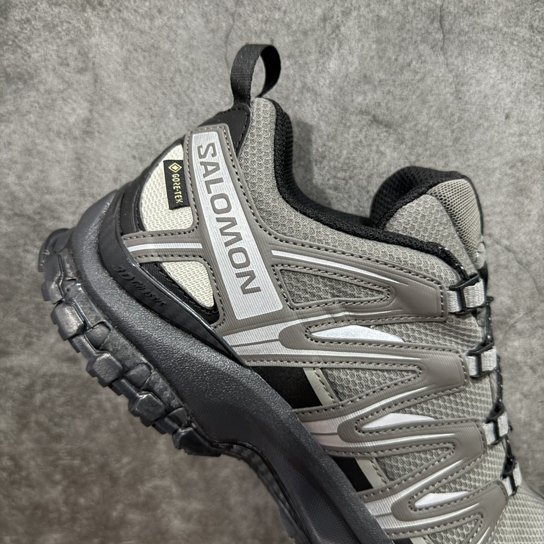 图片[7]-【巅峰版】SALOMON XA Pro 3D 灰黑色 475875 萨洛蒙潮流越野机能户外功能鞋 纯原外贸平台特供订单 耗时半年巨作 全套原纸板楦头开发 原厂特供网布配套加持 确保原汁原味 完美呈现版型 原档数据独家私模五层组合大底 男女鞋同步官方开发 原装Ortholite轻量化鞋垫 中底布带钢印编号 原厂TPU锁扣 进口港宝加持 后跟自然饱满 还原公司包裹性 鞋面采用SENSIFT贴合技术 全方位贴合包裹脚型 鞋跟部鞋底牵引设计 提供强大的抓地性能 更适应野外崎岖不平的道路 其3D ADVANCED CHASSIS底盘 材料轻量大化 钉齿设计更具稳定性 防护性 鞋底易磨损区运用CONTAGRIP高耐磨材料 应对城市硬质路面长距离跑考验 尺码：36 36.5 37.5 38 38.5 39 40 40.5 41 42 42.5 43 44 44.5 45-选品中心