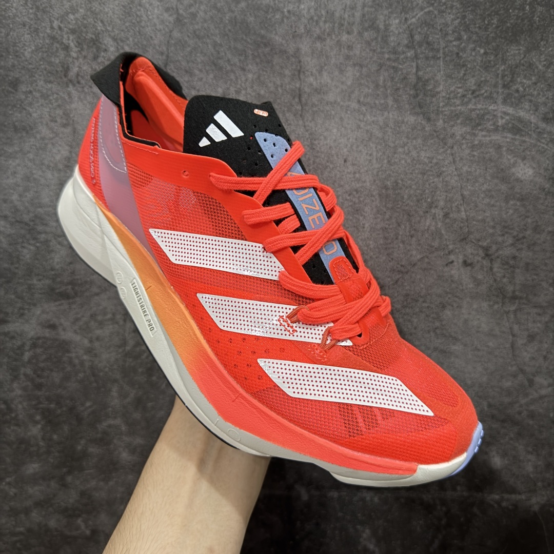 HD真碳组合底adidAdizero Adios Pro 3 舒适百搭减震防滑耐磨 低帮 碳板 马拉松跑步鞋 波士顿3代夏季透气网眼竞速跑鞋 GX9777