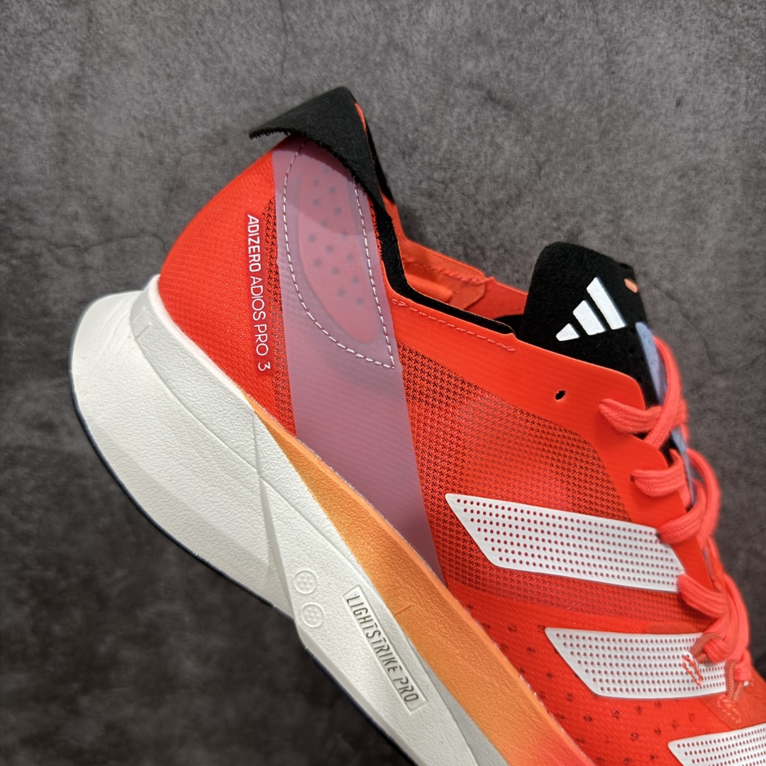HD真碳组合底adidAdizero Adios Pro 3 舒适百搭减震防滑耐磨 低帮 碳板 马拉松跑步鞋 波士顿3代夏季透气网眼竞速跑鞋 GX9777