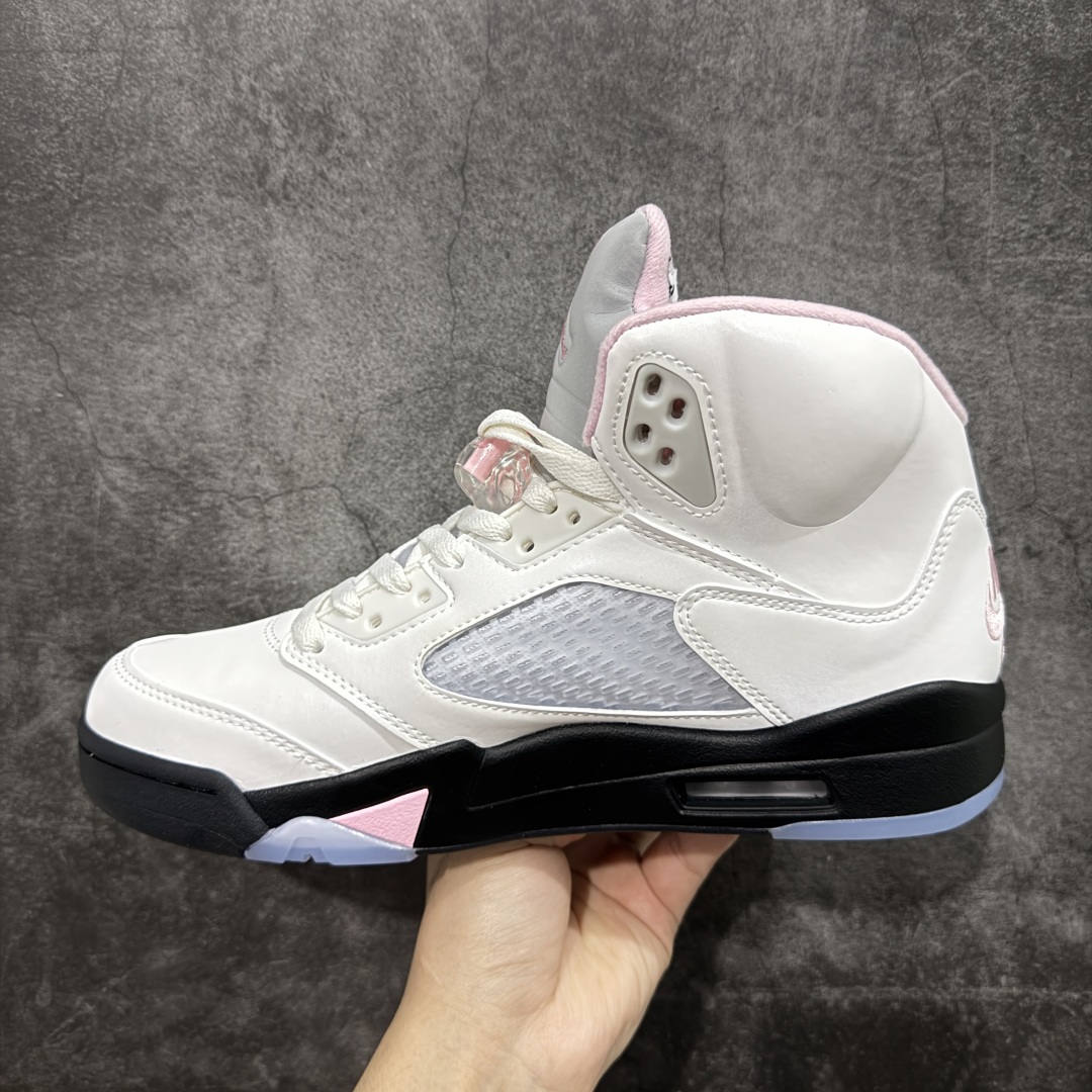  
【纯原】Air Jordan 5  Medium Soft Pink  AJ5乔5 文化篮球鞋白粉 