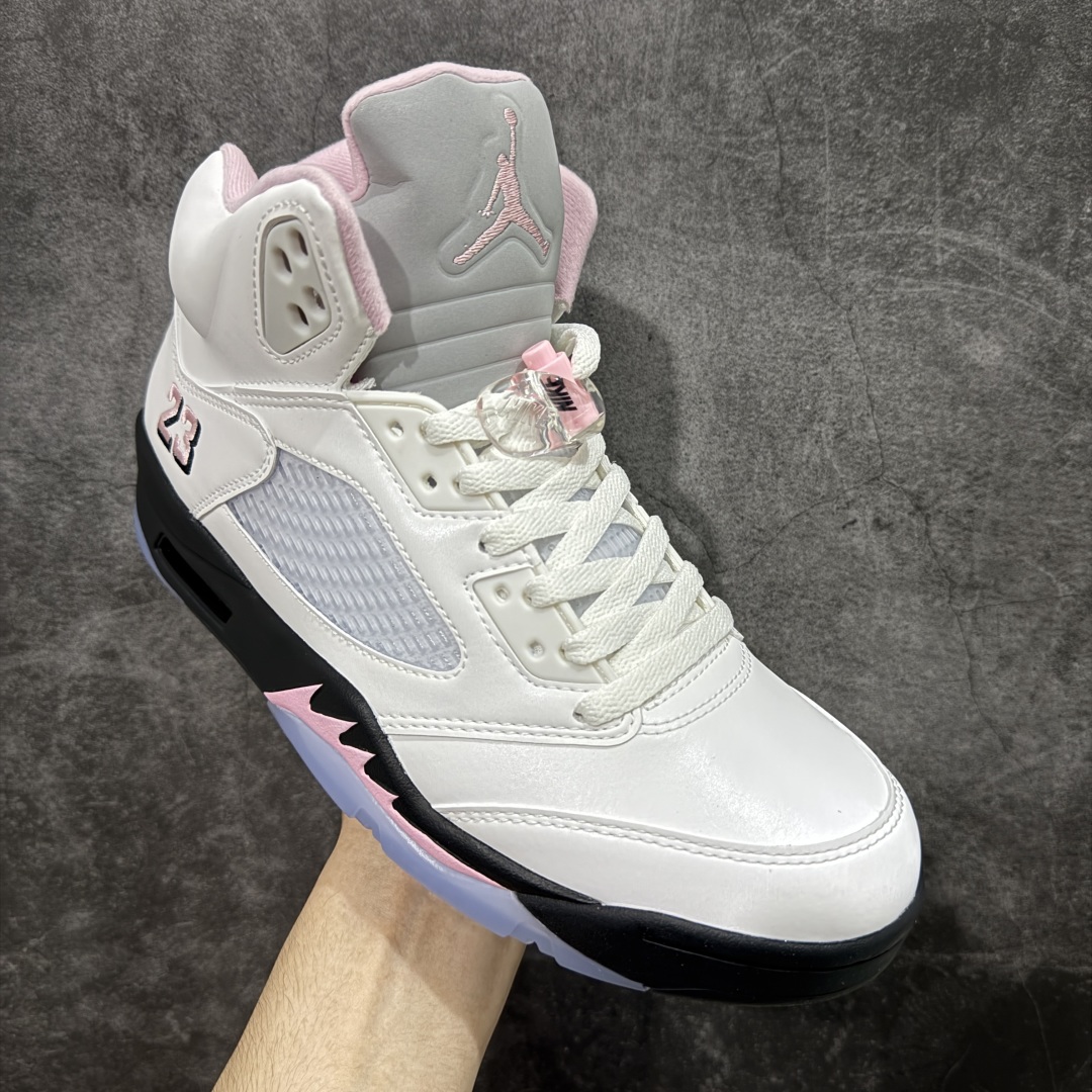  
【纯原】Air Jordan 5  Medium Soft Pink  AJ5乔5 文化篮球鞋白粉 