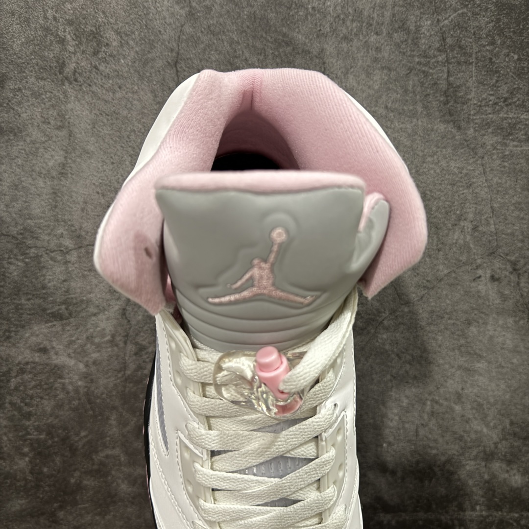  
【纯原】Air Jordan 5  Medium Soft Pink  AJ5乔5 文化篮球鞋白粉 