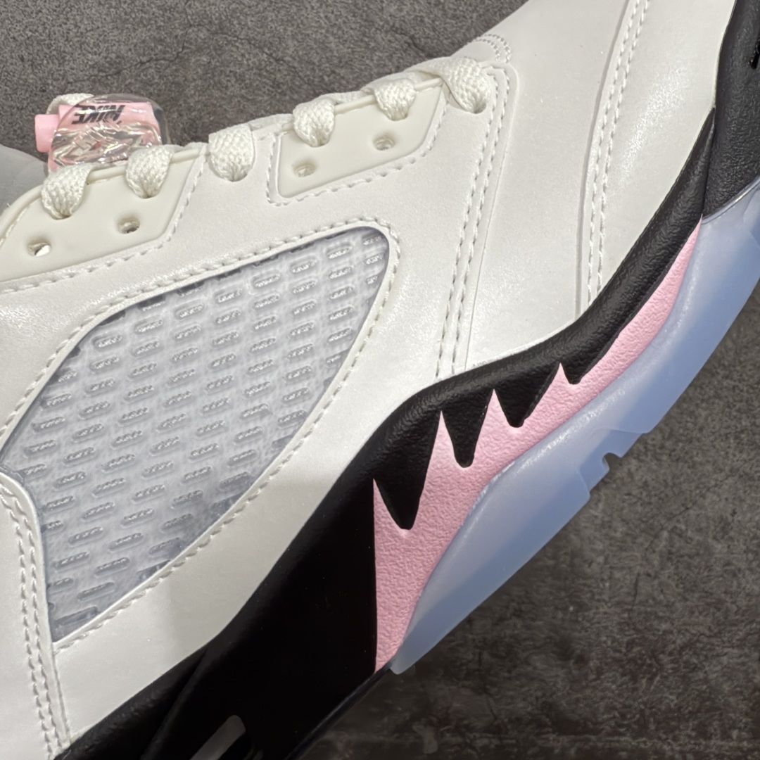  
【纯原】Air Jordan 5  Medium Soft Pink  AJ5乔5 文化篮球鞋白粉 