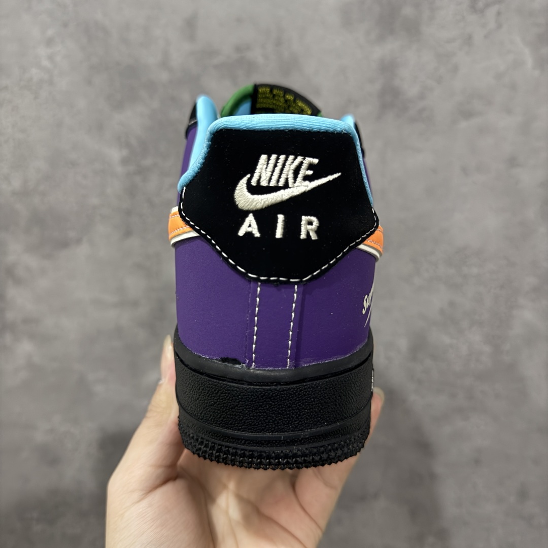  
【定制版】Nike Air Force 1'07 Low Supreme联名 红黄紫 空军一号低帮休