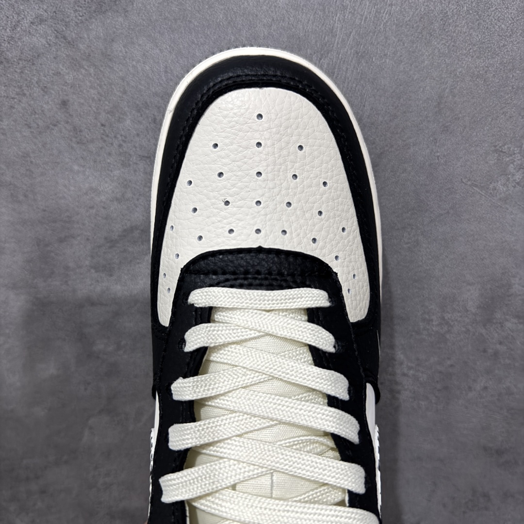 定制版Nike Air Force 1'07 Low 巴黎世家联名 米黑创意勾 空军一号低帮休闲板鞋  HJ3318-003