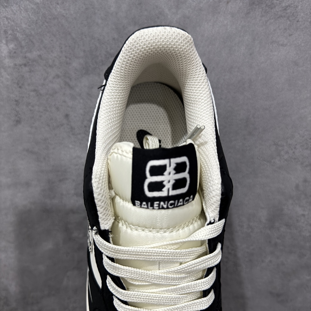 定制版Nike Air Force 1'07 Low 巴黎世家联名 米黑创意勾 空军一号低帮休闲板鞋  HJ3318-003