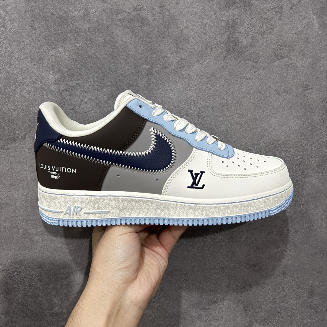 【定制版】Nike Air Force 1\'07 Low LV联名 彩色拼接 空军一号低帮休闲板鞋  #原楦头原纸板 原装鞋盒 定制五金配件 内置全掌气垫 原厂鞋底 货号:SC0601-560  尺码:36 36.5 37.5 38 38.5 39 40 40.5 41 42 42.5 43 44 44.5 45-选品中心