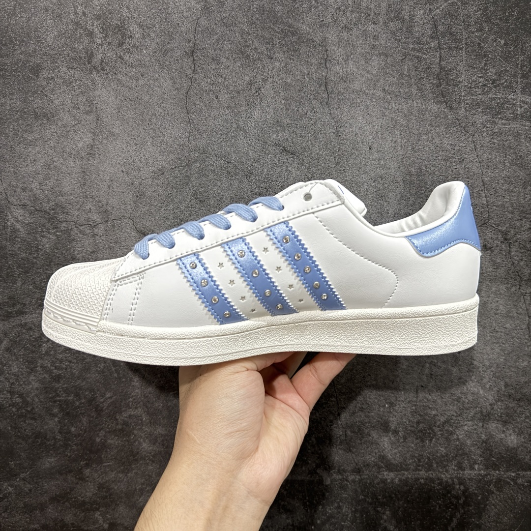    
【纯原版】Adidas Originals Superstar 全新配色 白蓝钻
贝壳头休闲板鞋