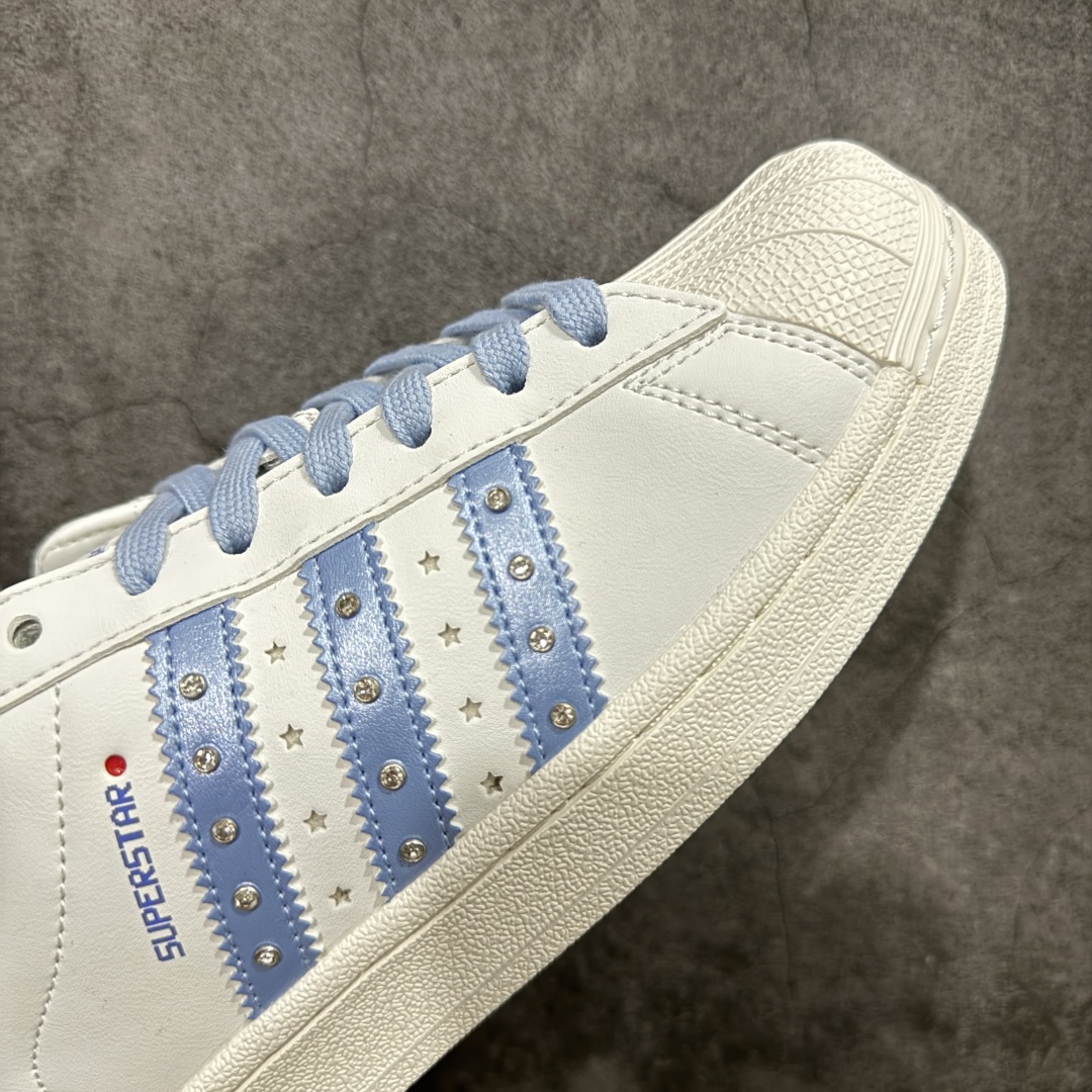    
【纯原版】Adidas Originals Superstar 全新配色 白蓝钻
贝壳头休闲板鞋