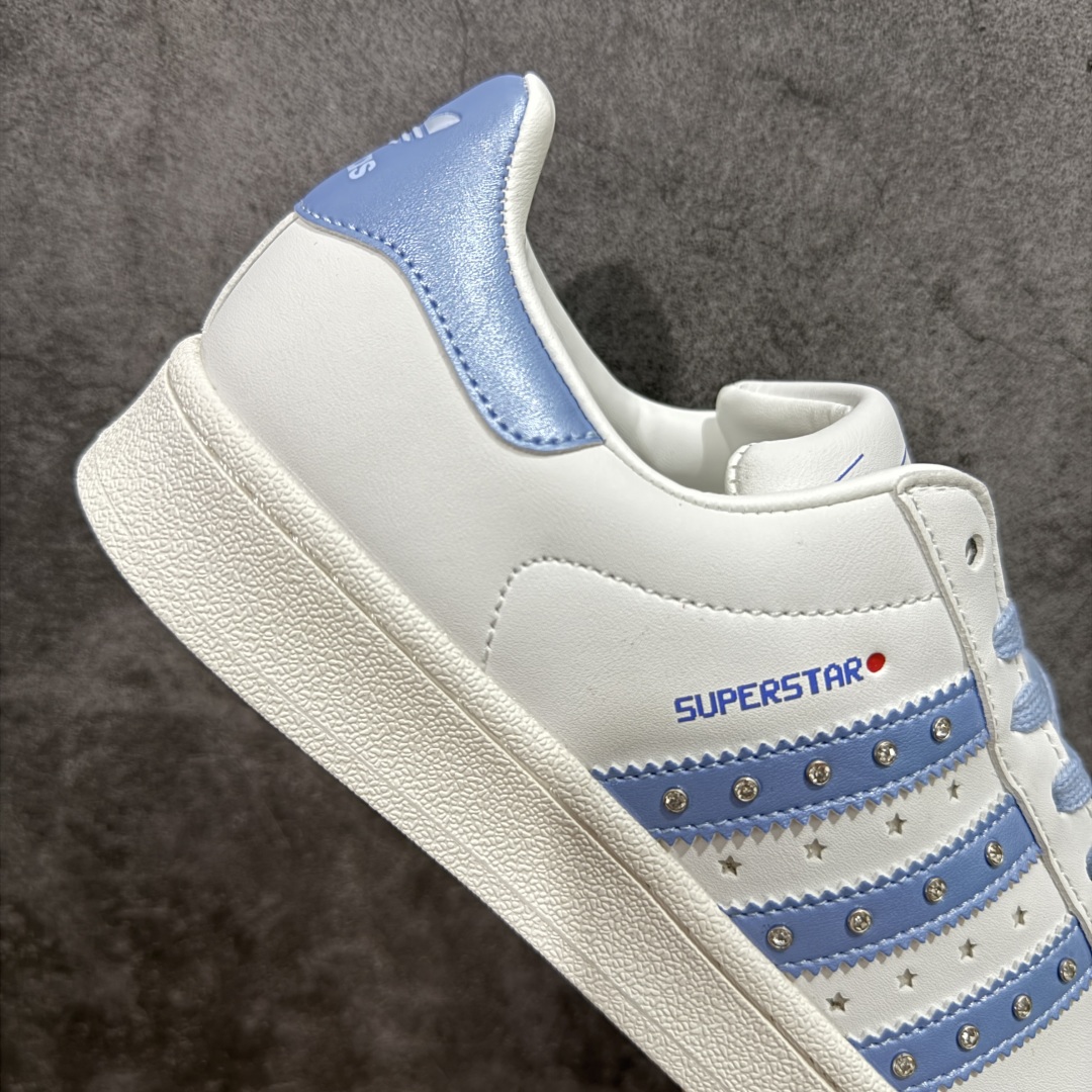    
【纯原版】Adidas Originals Superstar 全新配色 白蓝钻
贝壳头休闲板鞋