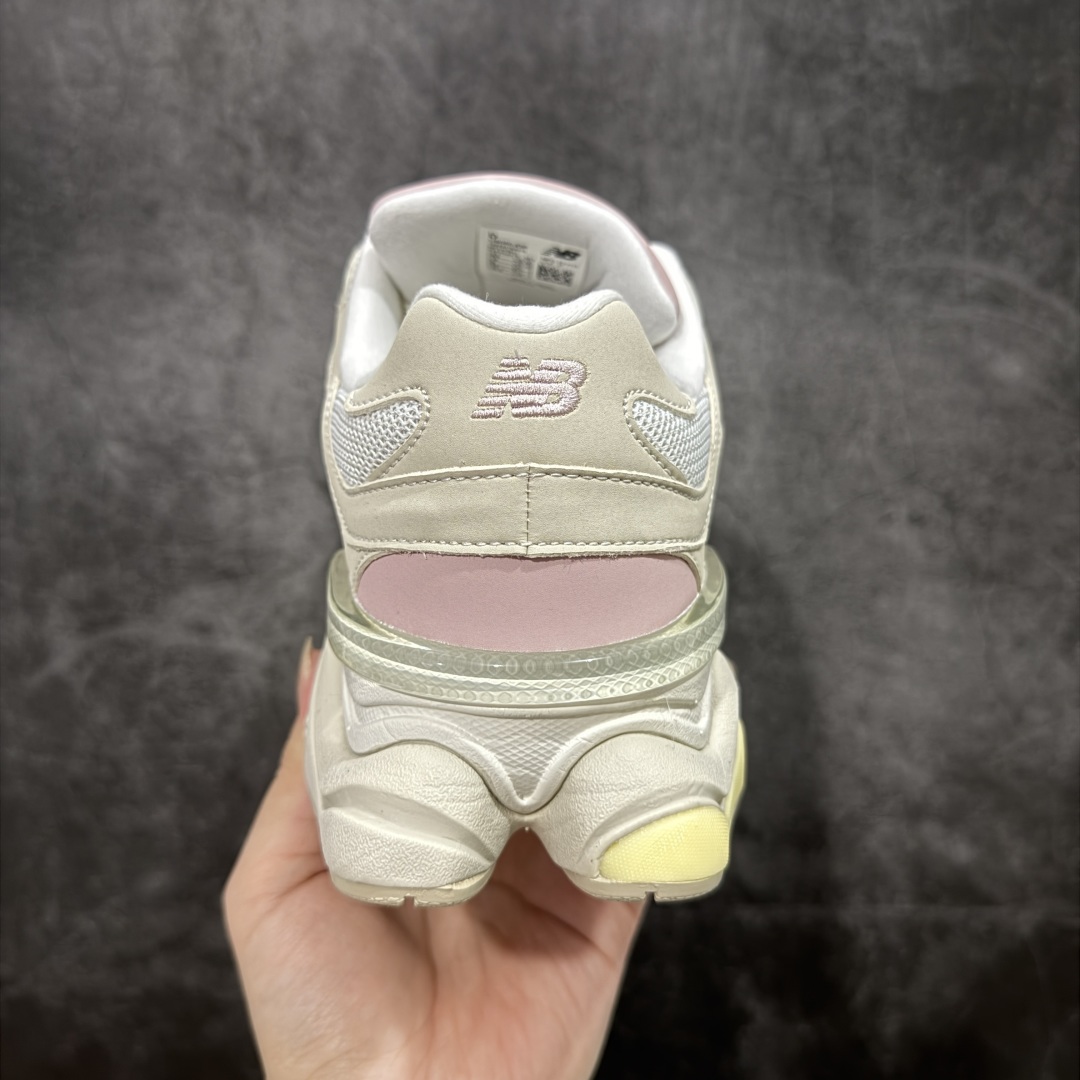 纯原版 New Balance NB9060 联名款 复古休闲运动慢跑鞋 灰粉色 U9060JDP