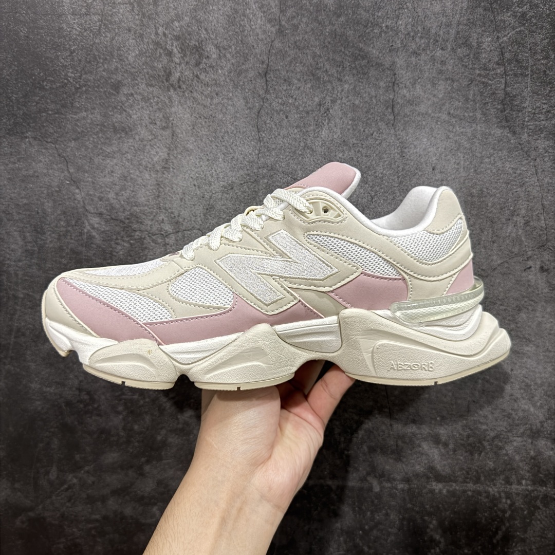 纯原版 New Balance NB9060 联名款 复古休闲运动慢跑鞋 灰粉色 U9060JDP