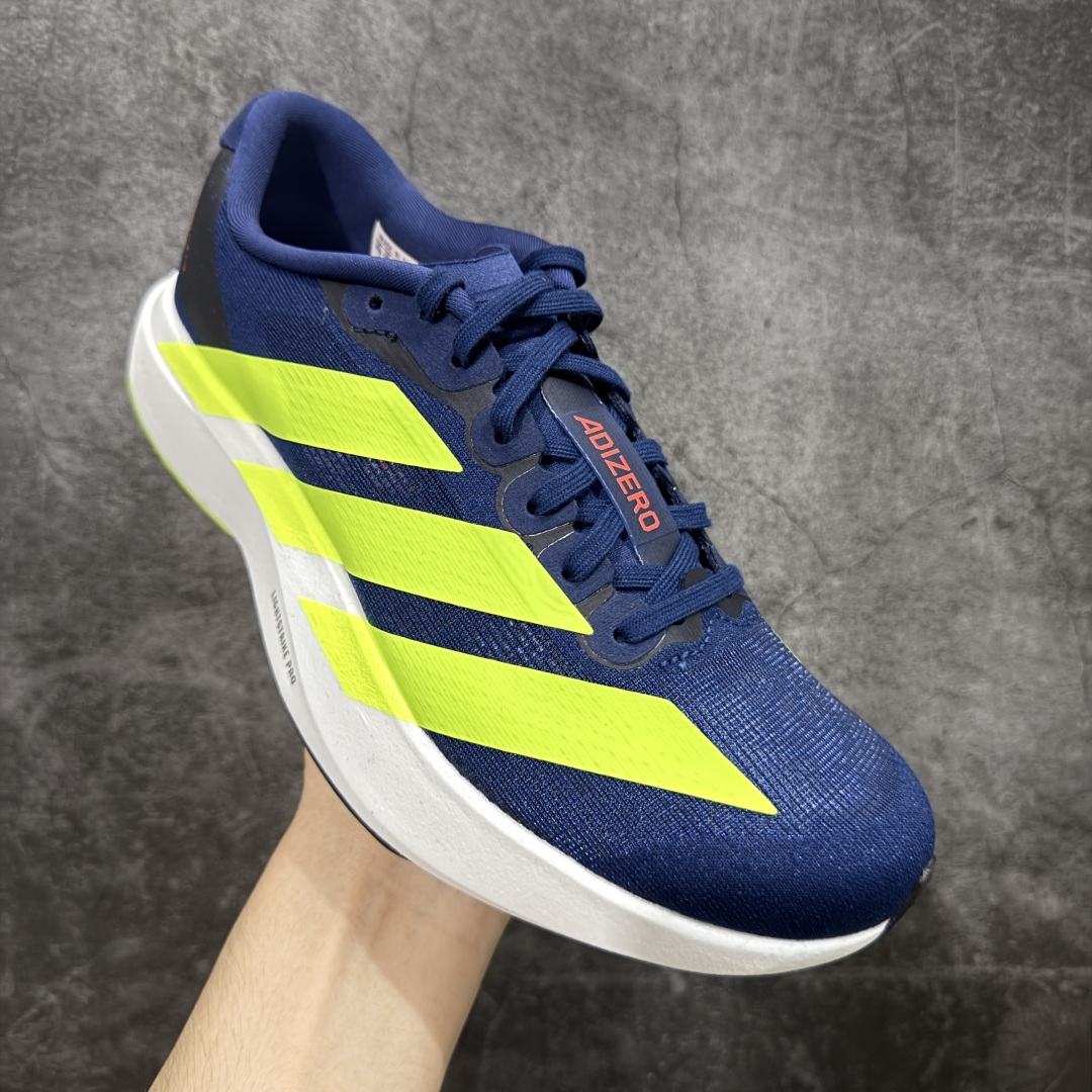 图片[3]-【PK版】AD Adizero Evo SL M 零度系列马拉松轻量竞速运动跑鞋 JP3415 蓝黄 原材料 内置碳板 原厂网纱潮流 超临界发泡大底 脚感软弹度与原版非常接近 细节目前市场最接近原版品质 尺码：36 36.5 37.5 38 38.5 39 40 40.5 41 42 42.5 43 44 44.5 45 46-选品中心