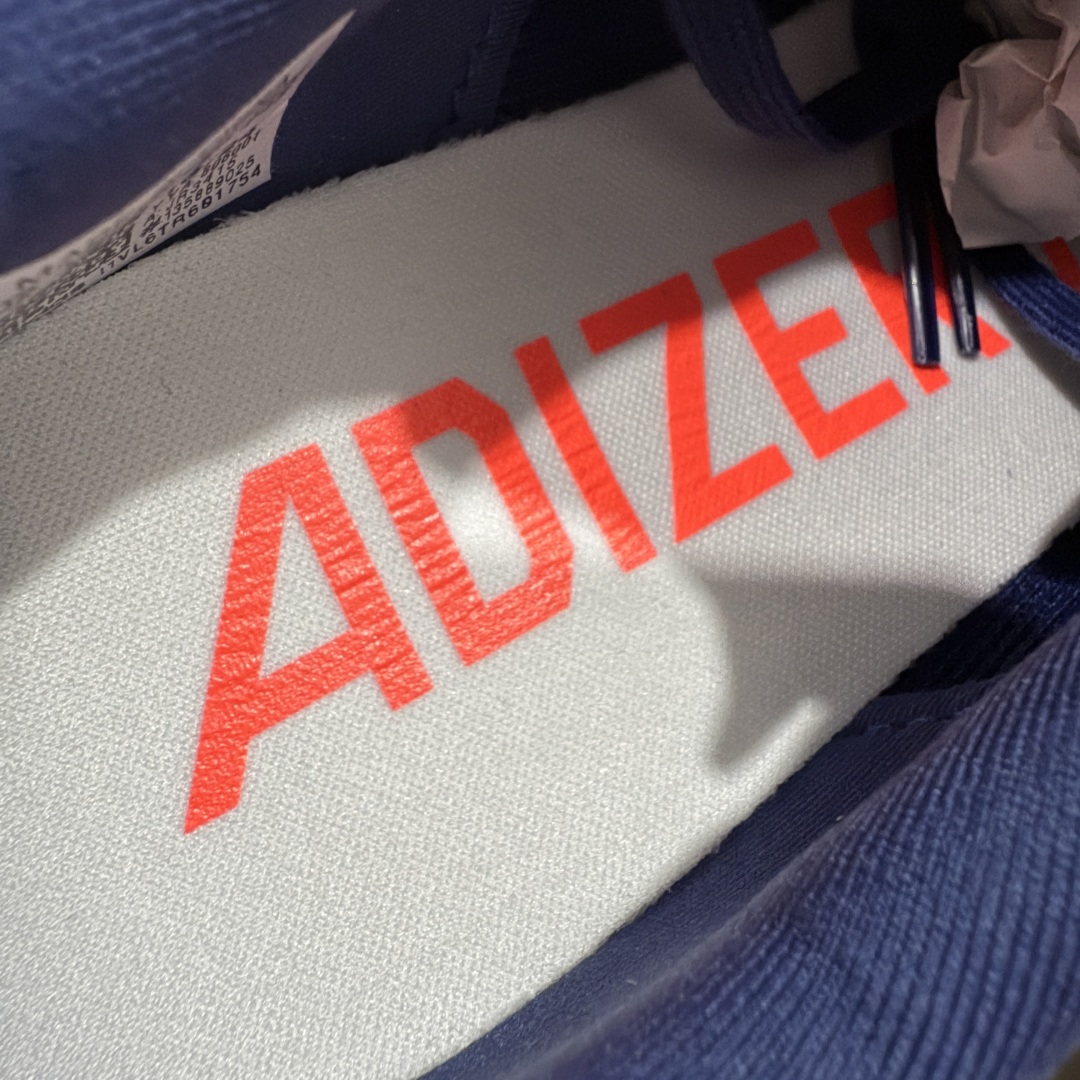 图片[7]-【PK版】AD Adizero Evo SL M 零度系列马拉松轻量竞速运动跑鞋 JP3415 蓝黄 原材料 内置碳板 原厂网纱潮流 超临界发泡大底 脚感软弹度与原版非常接近 细节目前市场最接近原版品质 尺码：36 36.5 37.5 38 38.5 39 40 40.5 41 42 42.5 43 44 44.5 45 46-选品中心