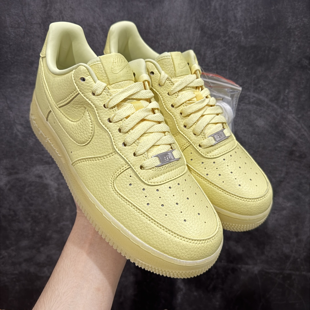 【G纯原】NOCTA x Air Force 1 空军桃心 星剑联名 休闲板鞋黄色 CZ8065-800 独家私模 原厂皮料 配件齐全 原楦原纸板 纯正版型 清洁度完美 内置全掌气垫 尺码:35.5-47.5-选品中心