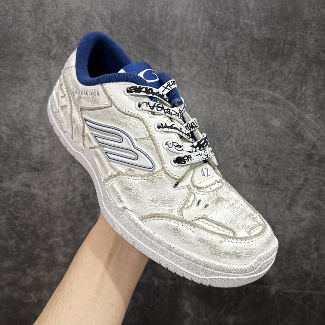 图片[3]-【莞顶礼盒版】Balenciag 巴黎世家18代 最新Hamptons系列 情侣款 破损 做旧 休闲 运动鞋 莞产出品 非工厂出货 品质细节比工厂版本都要好很多 自行对比 原版购入开发做货 配送专柜精美包装手提袋🛍📦 ▪️面料： 原版定制进口头层牛皮 ▪️内里：进口透气毛巾绒里 ▪️鞋底：原版开模防滑橡胶材质 ▪️底厚：3CM ▪️尺码： 女款35-41 / 男款39-45-选品中心