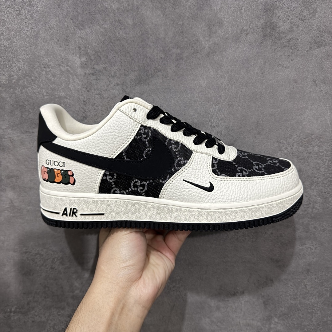 【定制版】Nike Air Force 1\'07 Low 古驰联名 白黑织布 空军一号低帮休闲板鞋  #原楦头原纸板 原装鞋盒 原厂鞋底 超高清洁度 细节完美 货号:SC0601-571  尺码:36 36.5 37.5 38 38.5 39 40 40.5 41 42 42.5 43 44 44.5 45-选品中心