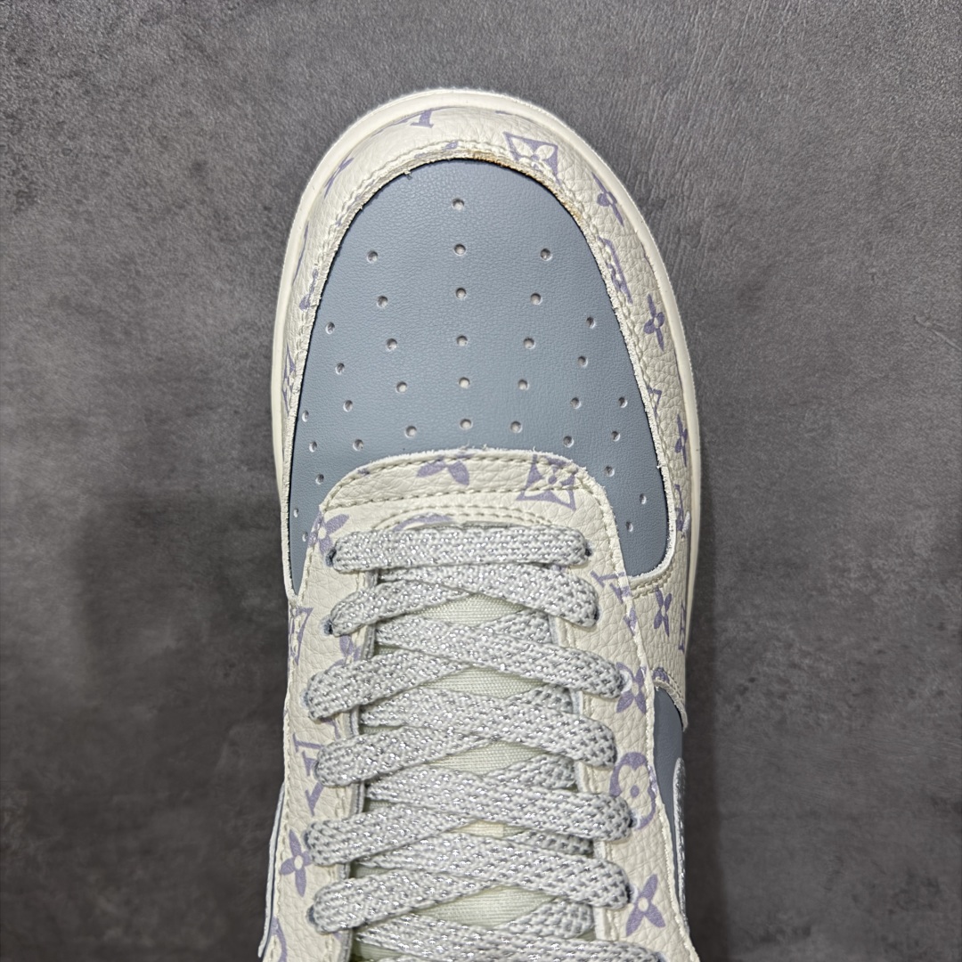 定制版NIke Air Force 1 '07 Low “LV联名——闪银勾”空军一号 低帮 运动鞋 休闲鞋  DF0188-078