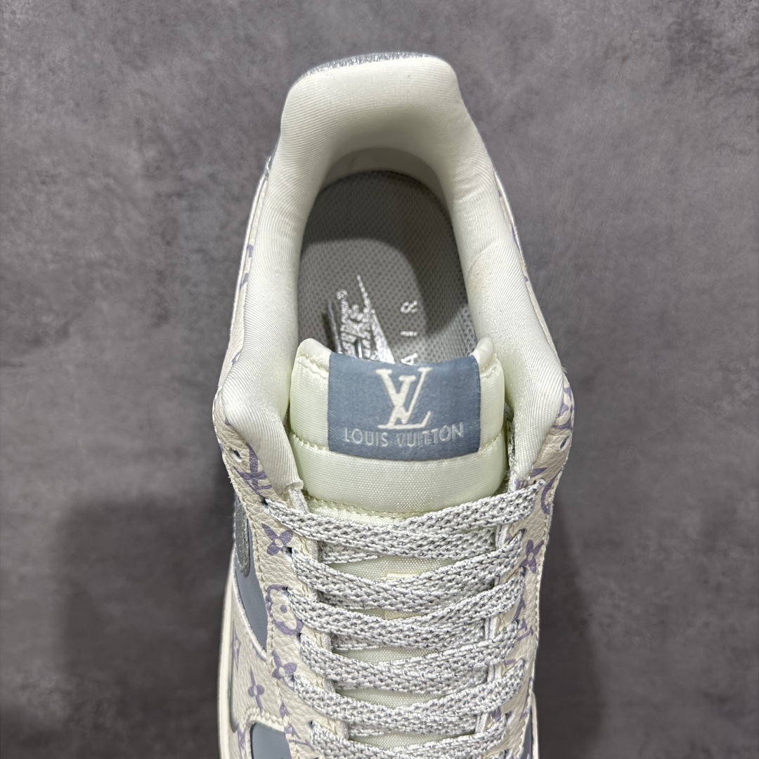定制版NIke Air Force 1 '07 Low “LV联名——闪银勾”空军一号 低帮 运动鞋 休闲鞋  DF0188-078