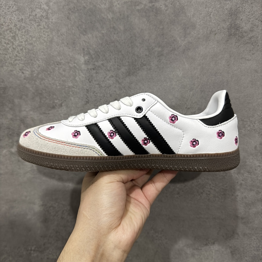定制版Adidoriginals Samba OG 灰白小花  IF4389