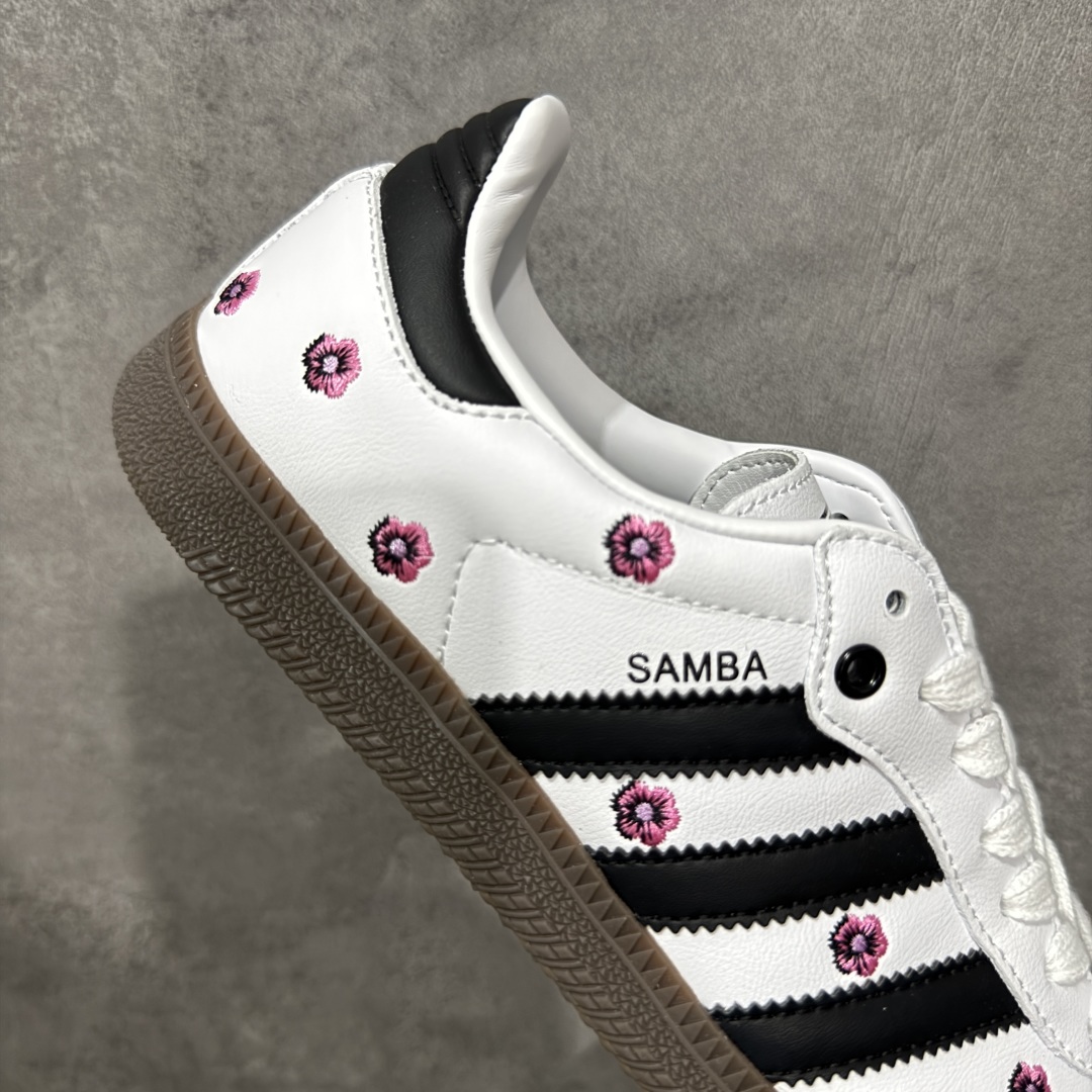 定制版Adidoriginals Samba OG 灰白小花  IF4389