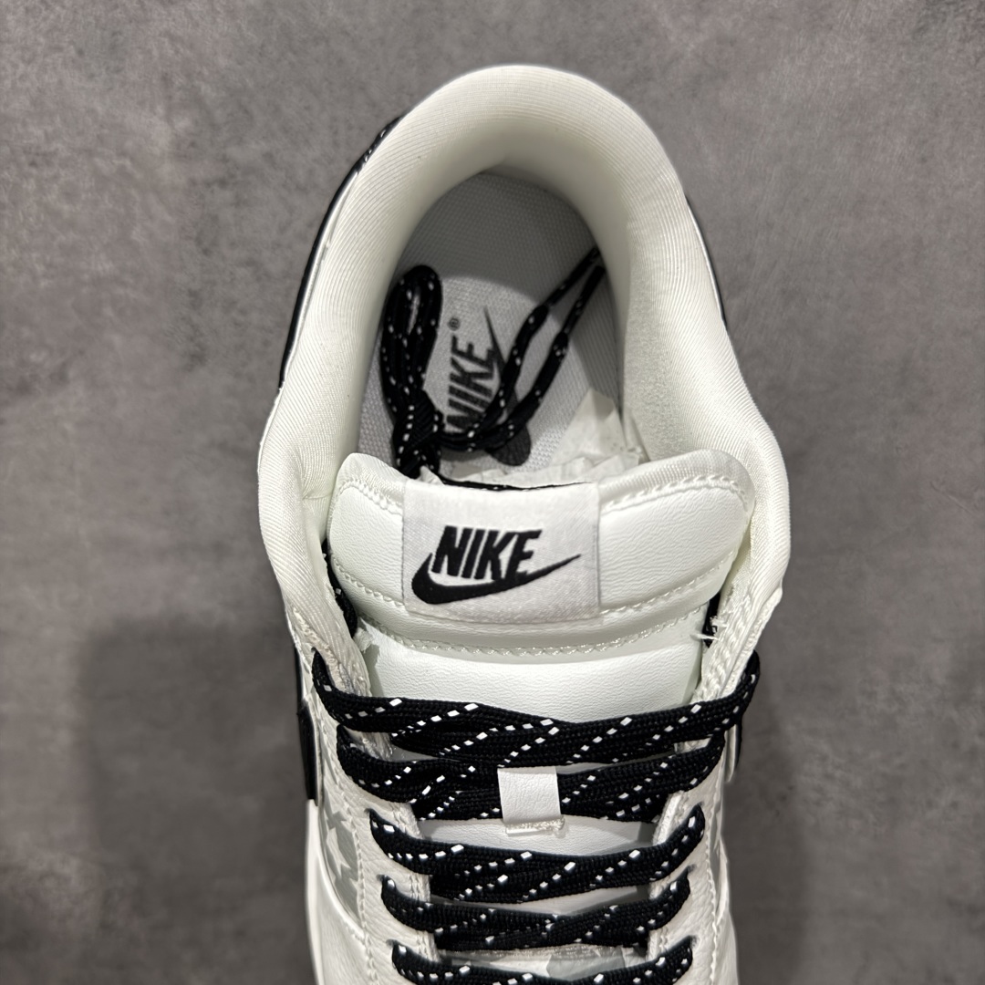 图片[8]-【定制版】Nike SB Dunk Low BAPE系列 五角星黑勾 周年高端定制 低帮休闲板鞋 #定制鞋盒 大厂纯原品质出货 超高清洁度 皮料切割干净无任何毛边 细节完美 货号：CS1688-104 尺码：36 36.5 37.5 38 36.5 39 40 40.5 41 42 42.5 43 44 44.5 45-选品中心