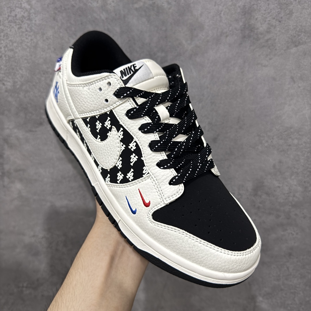 定制版Nike SB Dunk Low“MLB联名——弹幕白勾” 周年高端定制 低帮休闲板鞋  CS1688-101