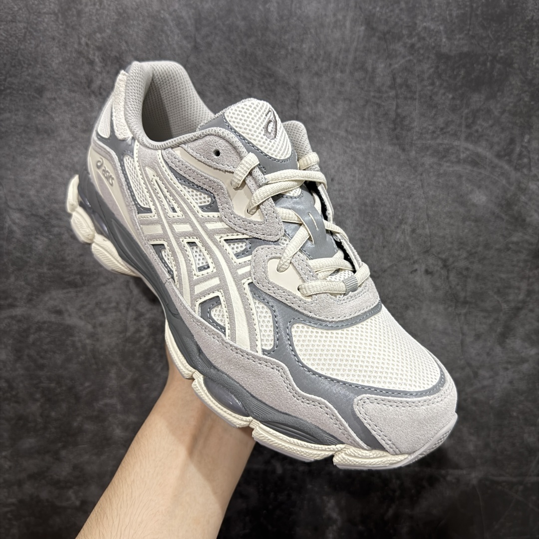 图片[3]-【总裁版本】顶级 Asics GEL-NYC系列 灰白 亚瑟士运动休闲透气专业跑鞋 行业领头版本 出货即巅峰 原鞋购入开发 原材料 原数据打造 完美版型 超完美做工 细节一步到位 原版对比无任何差别 #鞋面采用反绒皮与网布拼接 透气舒适兼具休闲时尚 结合简明的配色 展现品牌的传承及引领复古流行的主题 虎爪造型的LOGO  #鞋身稳定包裹系统 支撑鞋身 经典宽大鞋型配备防偏移设计提升包裹性 穿着舒适鞋面透气孔设计 提供透气性 货号：1201A789-103  尺码：36 37 37.5 38 39 40 40.5 41.5 42 42.5 43.5 44 44.5 45 46 47-选品中心