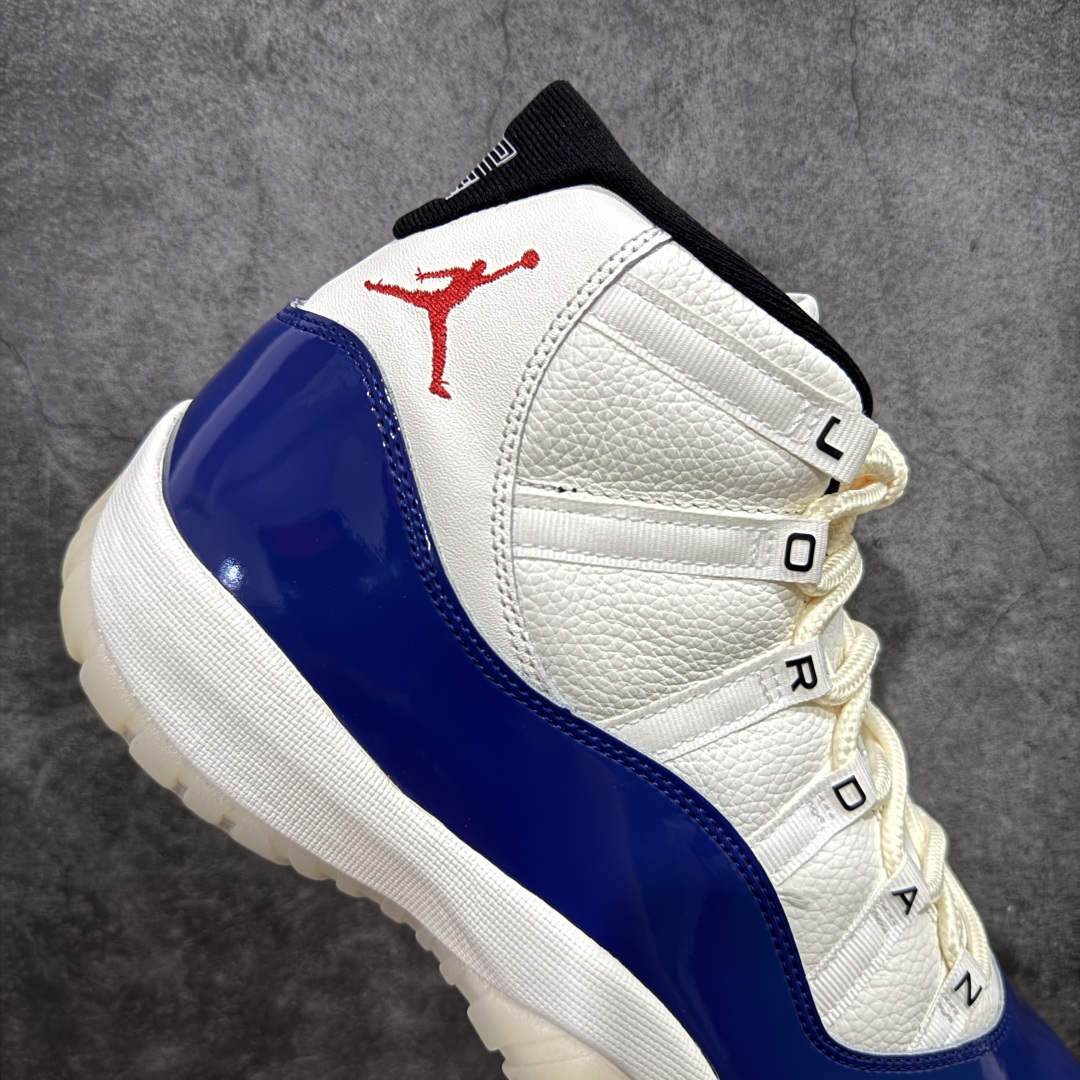 图片[7]-【外贸纯原】Air Jordan 11 Retro AJ11乔11 \” Rare Air \” 白蓝红 稀有空气 货号：IH0296-400 专业AJ外贸大厂出品 纯原质感 进口头层皮料 中底拉帮线 整体清洁度等各方面细节完全一键转发碾压市面诸多嘴炮\”纯原\” 升级原楦原纸版数据开发版型 采用漆皮镀膜牛培革组合耐磨防刮牛津布鞋面材质 搭载原厂碳纤维缓震中底 还原ZP细节 原厂流水成型工艺 厂级拉帮注胶效果 尺码：36 36.5 37.5 38 38.5 39 40 40.5 41 42 42.5 43 44 45 46 47.5-选品中心