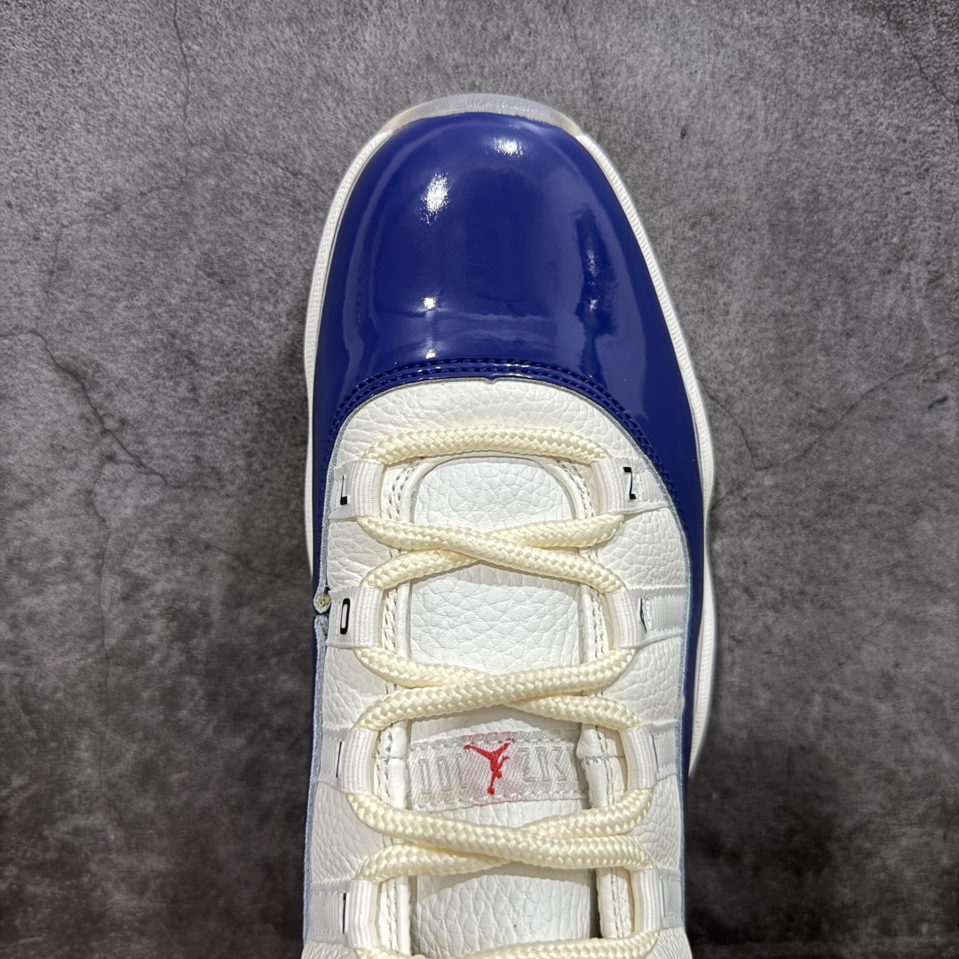 图片[5]-【外贸纯原】Air Jordan 11 Retro AJ11乔11 \” Rare Air \” 白蓝红 稀有空气 货号：IH0296-400 专业AJ外贸大厂出品 纯原质感 进口头层皮料 中底拉帮线 整体清洁度等各方面细节完全一键转发碾压市面诸多嘴炮\”纯原\” 升级原楦原纸版数据开发版型 采用漆皮镀膜牛培革组合耐磨防刮牛津布鞋面材质 搭载原厂碳纤维缓震中底 还原ZP细节 原厂流水成型工艺 厂级拉帮注胶效果 尺码：36 36.5 37.5 38 38.5 39 40 40.5 41 42 42.5 43 44 45 46 47.5-选品中心